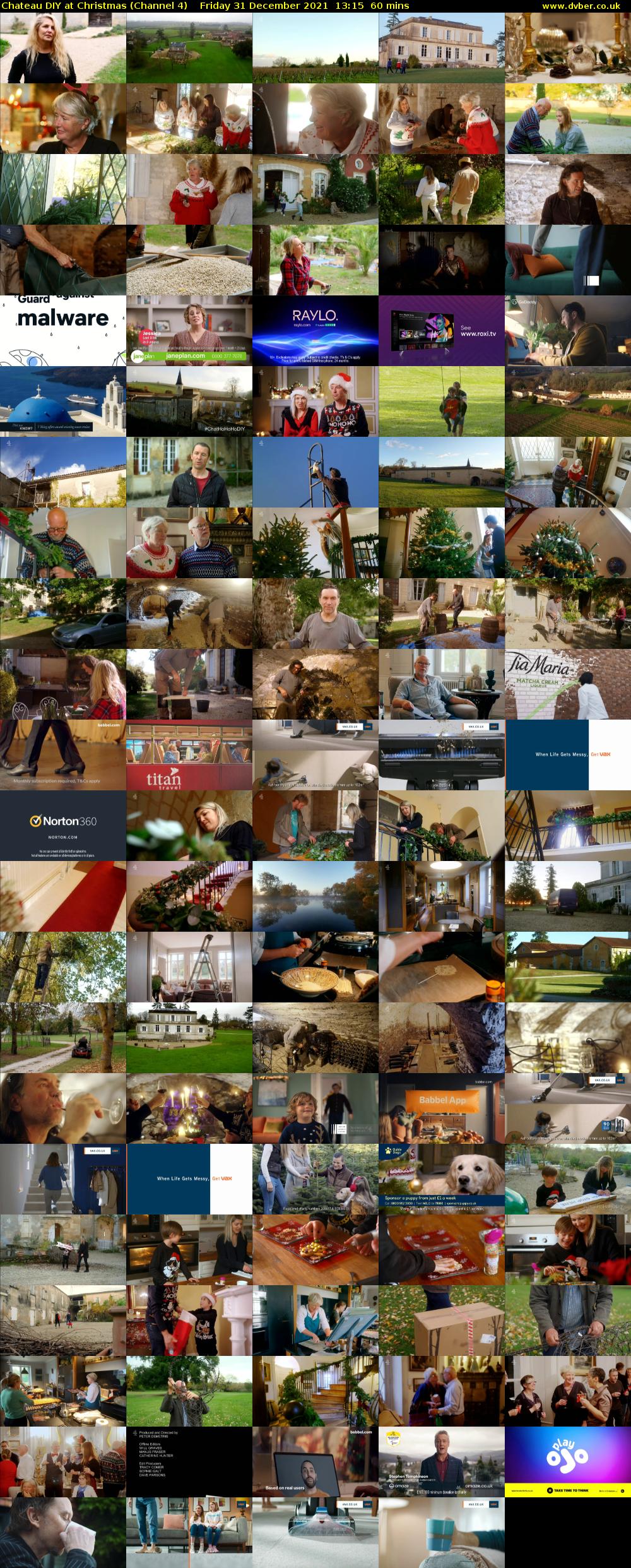 Chateau DIY at Christmas (Channel 4) Friday 31 December 2021 13:15 - 14:15