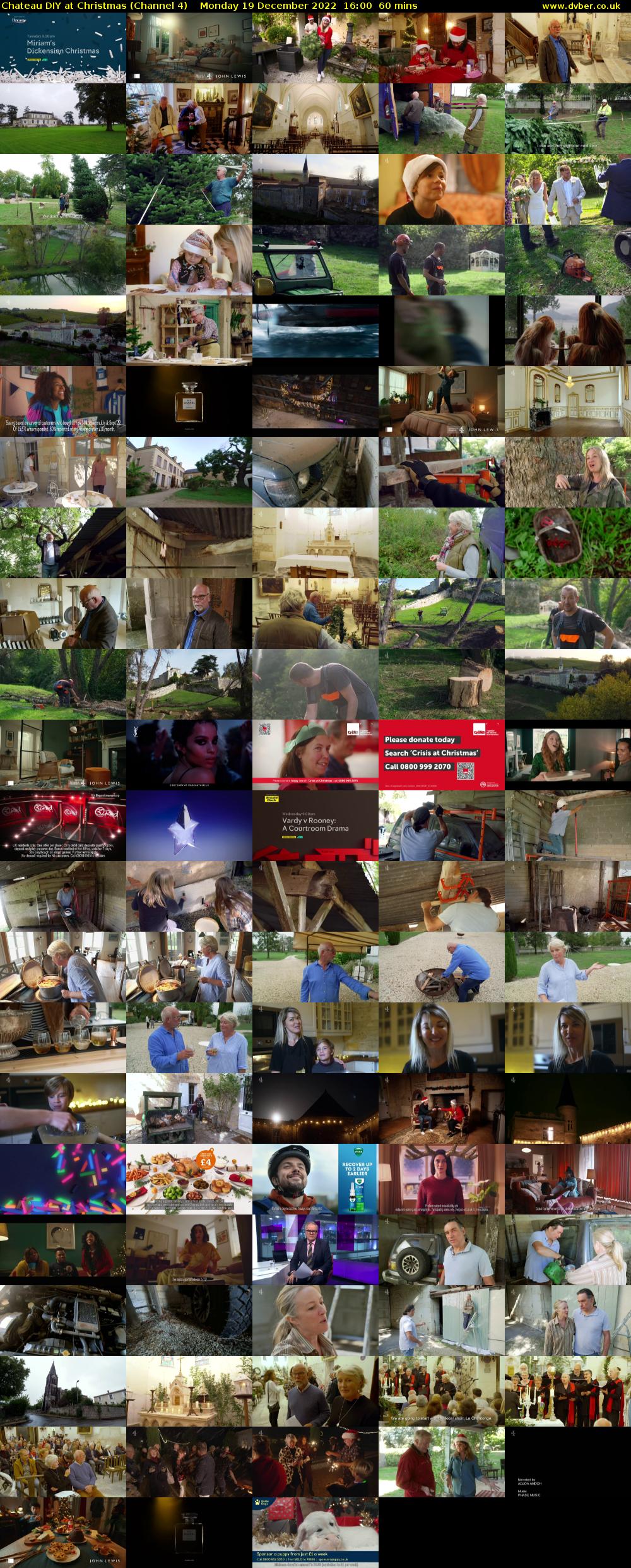 Chateau DIY at Christmas (Channel 4) Monday 19 December 2022 16:00 - 17:00