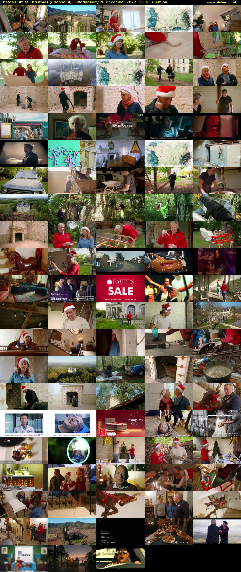 Chateau DIY at Christmas (Channel 4) Wednesday 28 December 2022 11:30 - 12:30
