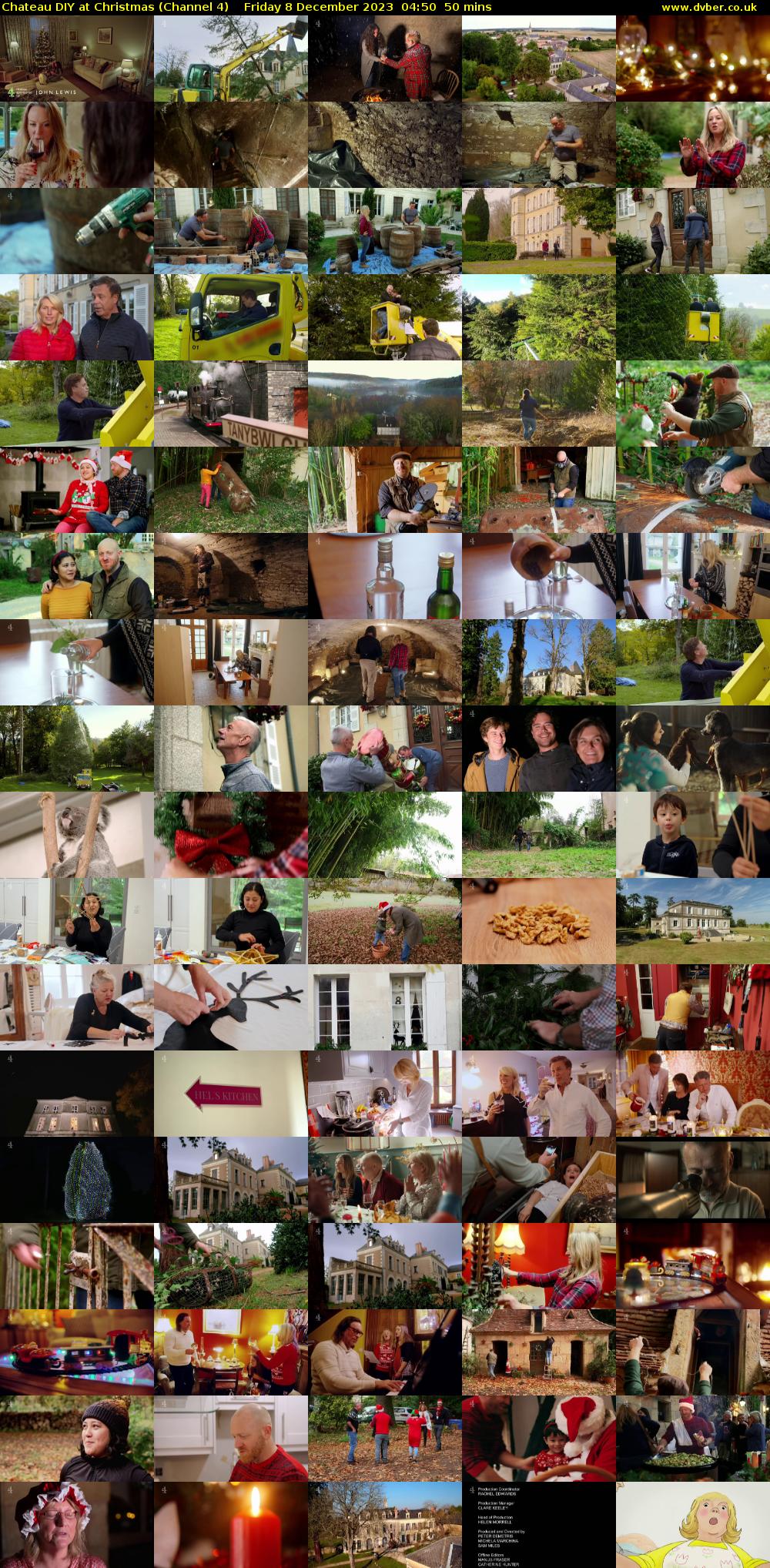 Chateau DIY at Christmas (Channel 4) Friday 8 December 2023 04:50 - 05:40