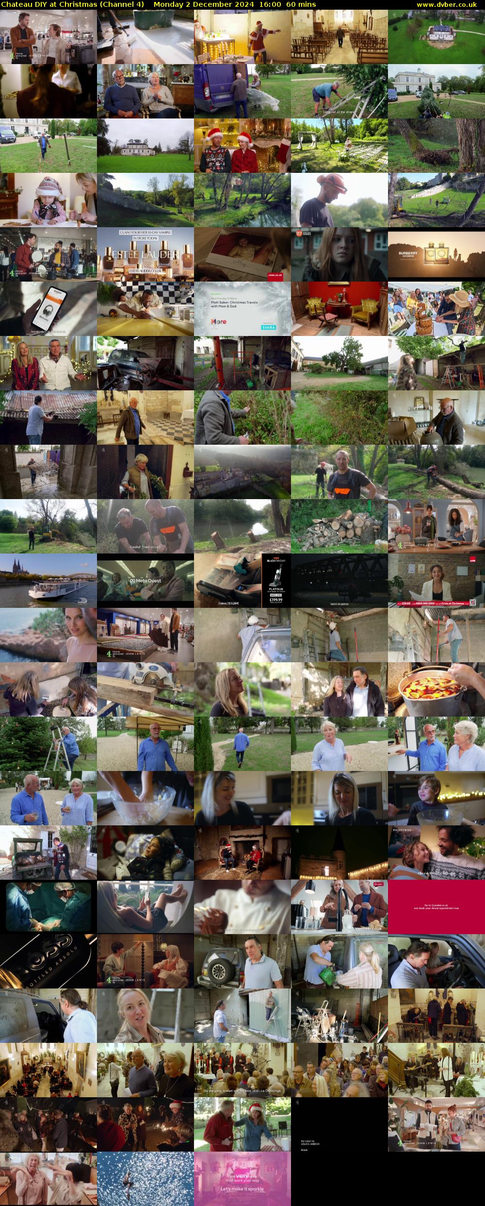 Chateau DIY at Christmas (Channel 4) Monday 2 December 2024 16:00 - 17:00