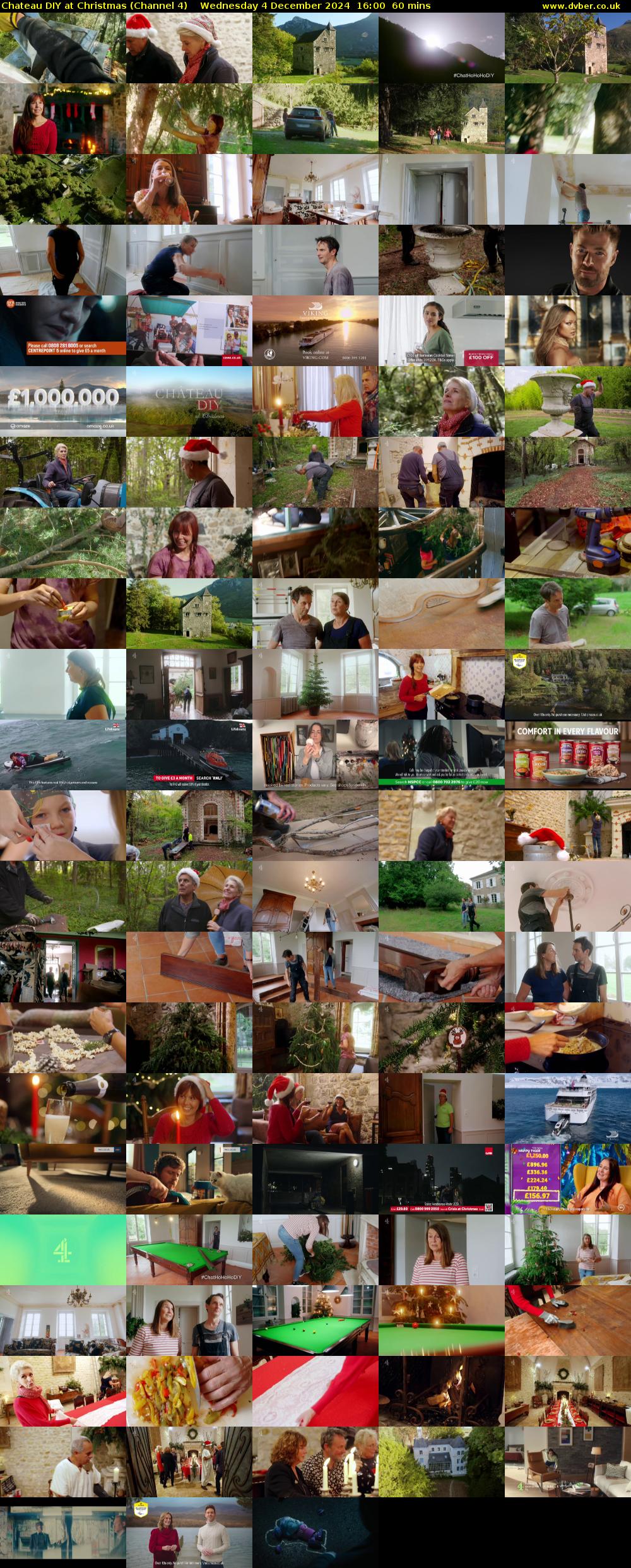 Chateau DIY at Christmas (Channel 4) Wednesday 4 December 2024 16:00 - 17:00