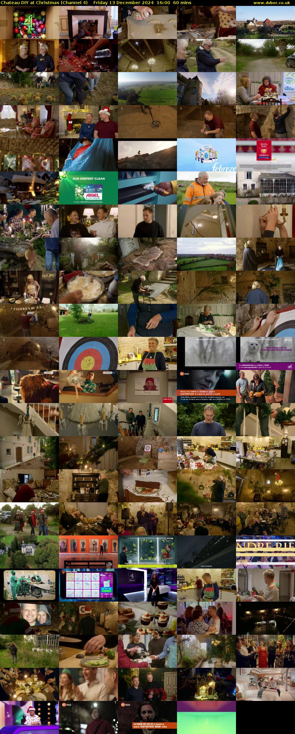 Chateau DIY at Christmas (Channel 4) Friday 13 December 2024 16:00 - 17:00