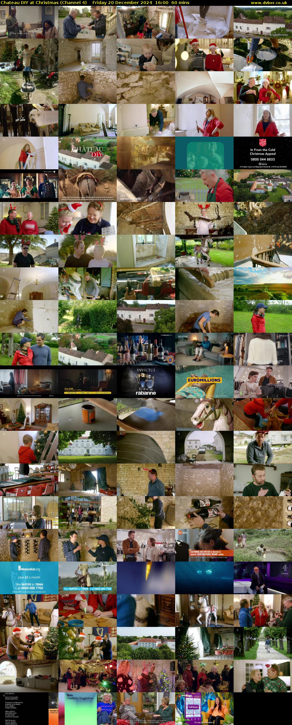 Chateau DIY at Christmas (Channel 4) Friday 20 December 2024 16:00 - 17:00