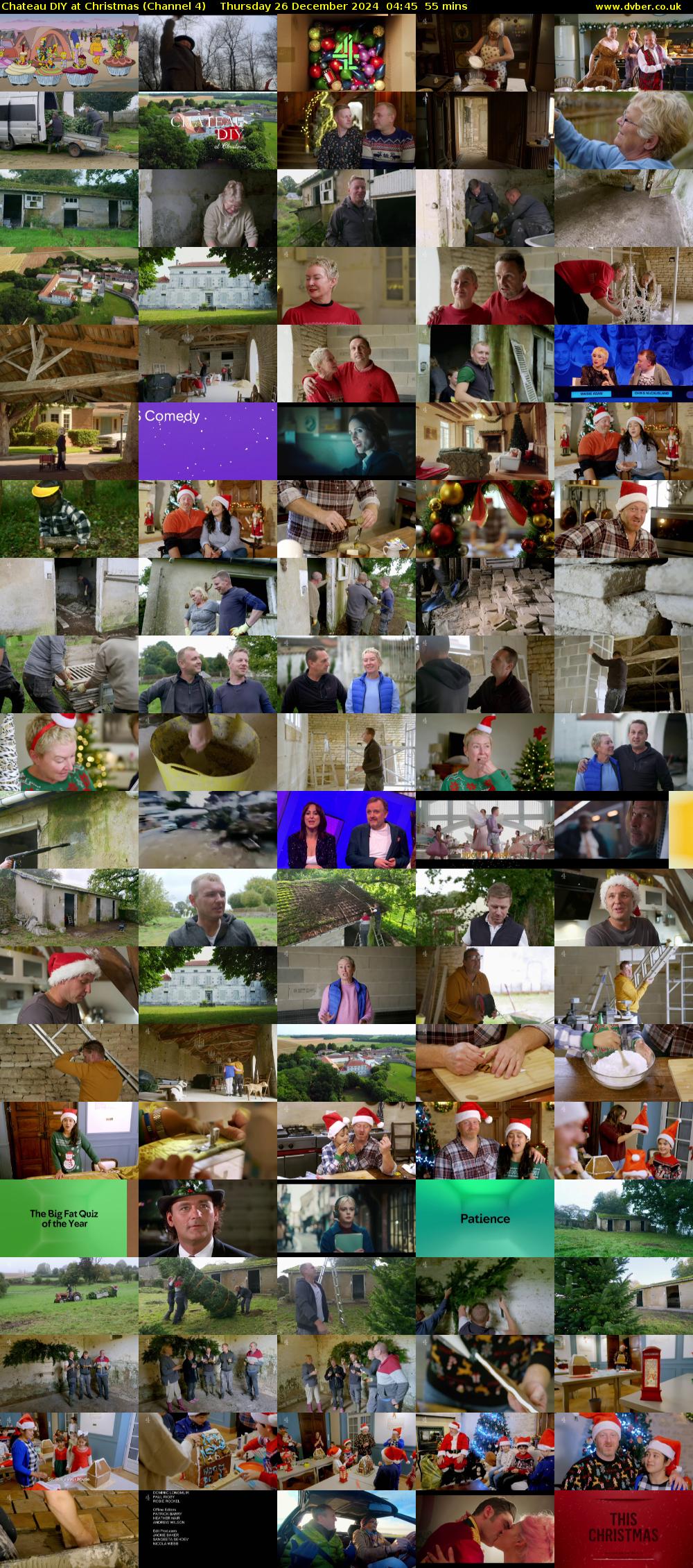Chateau DIY at Christmas (Channel 4) Thursday 26 December 2024 04:45 - 05:40