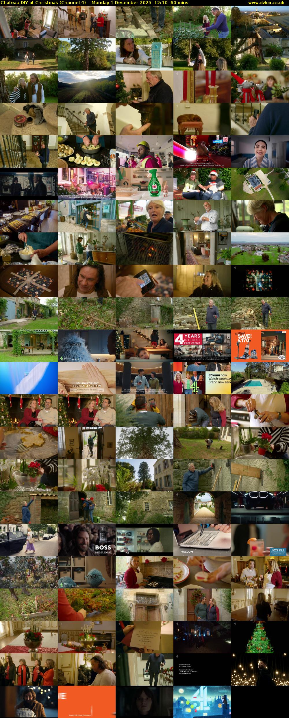 Chateau DIY at Christmas (Channel 4) Monday 1 December 2025 12:10 - 13:10
