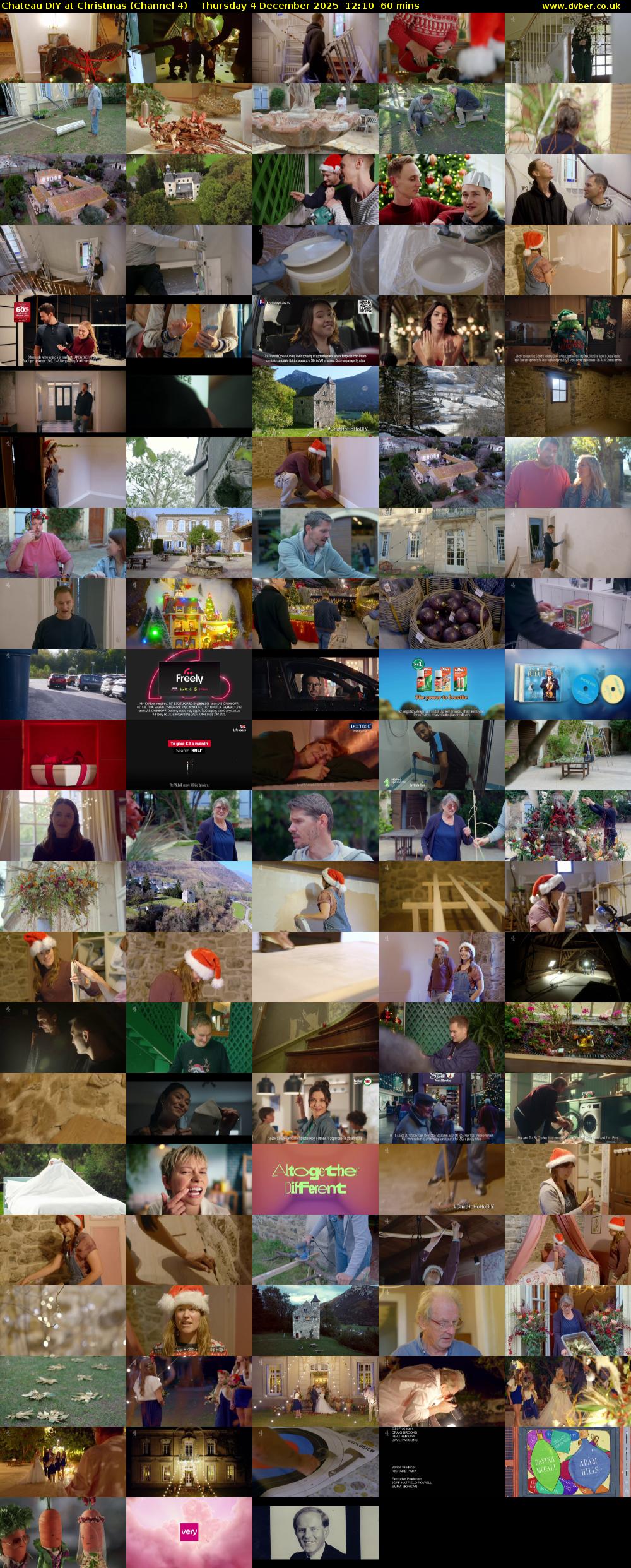 Chateau DIY at Christmas (Channel 4) Thursday 4 December 2025 12:10 - 13:10
