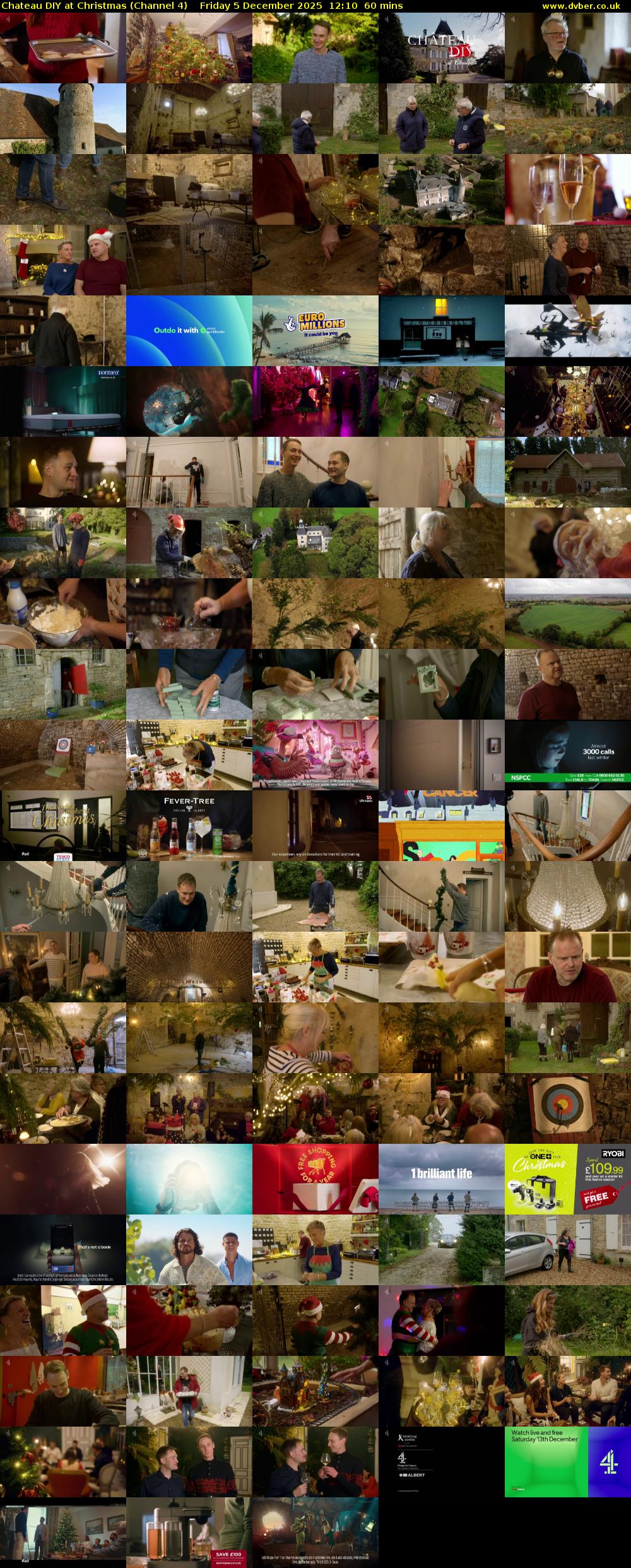 Chateau DIY at Christmas (Channel 4) Friday 5 December 2025 12:10 - 13:10