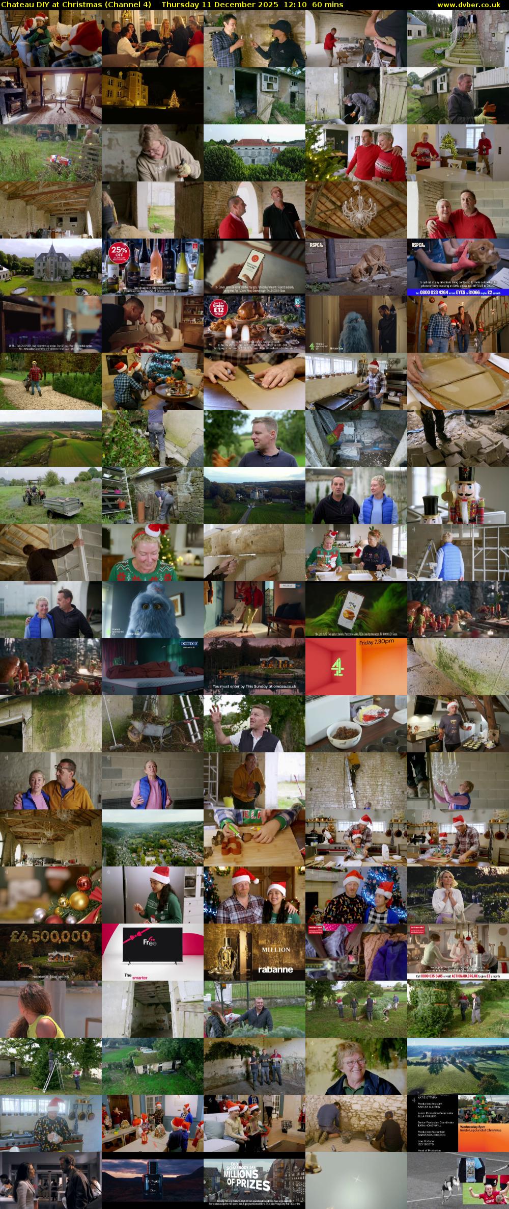 Chateau DIY at Christmas (Channel 4) Thursday 11 December 2025 12:10 - 13:10