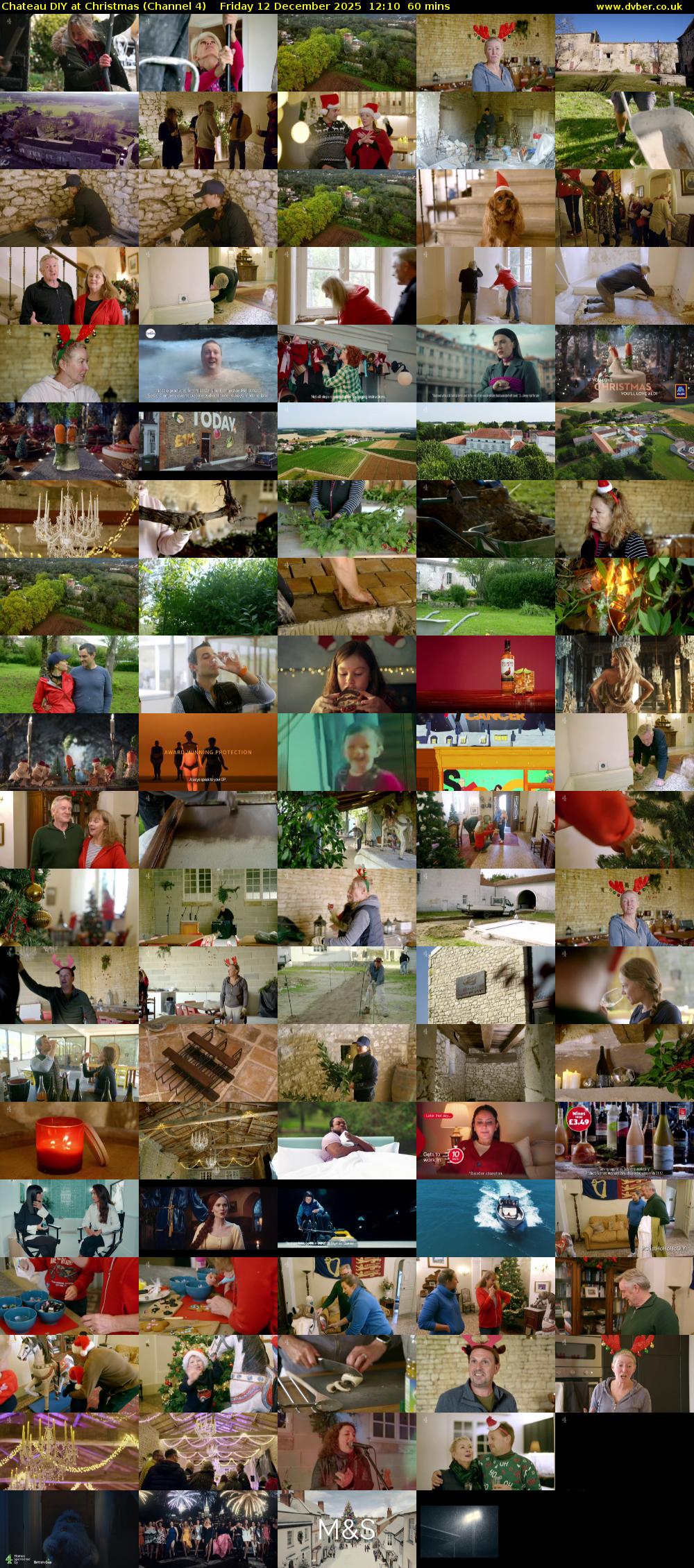 Chateau DIY at Christmas (Channel 4) Friday 12 December 2025 12:10 - 13:10