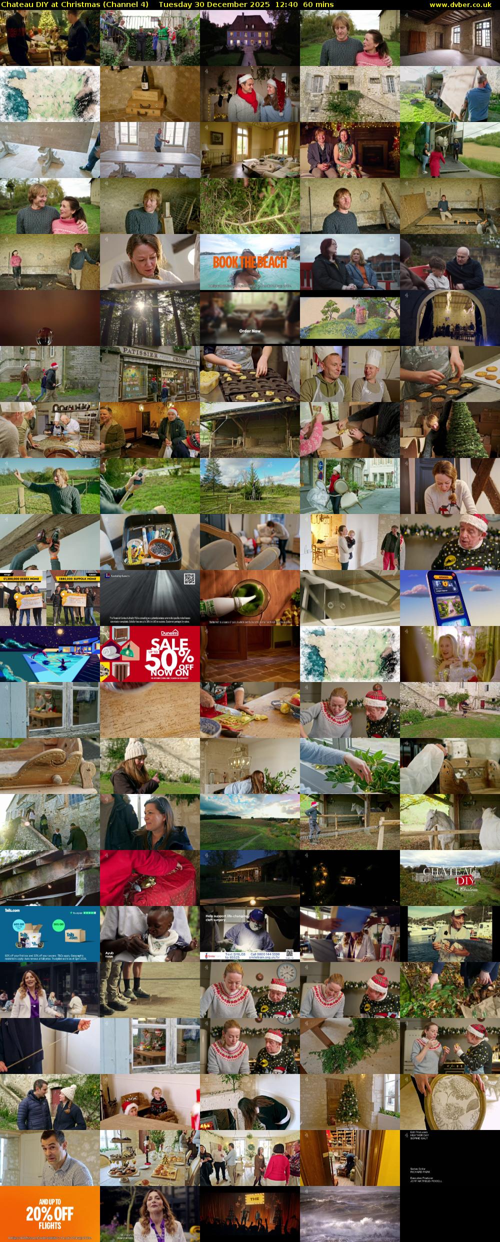 Chateau DIY at Christmas (Channel 4) Tuesday 30 December 2025 12:40 - 13:40