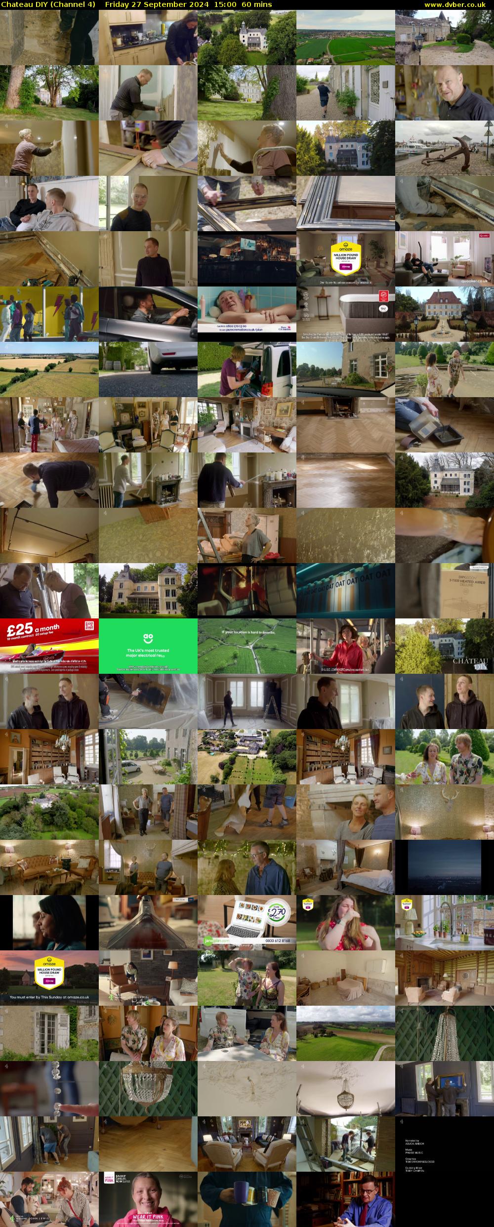 Chateau DIY (Channel 4) Friday 27 September 2024 15:00 - 16:00
