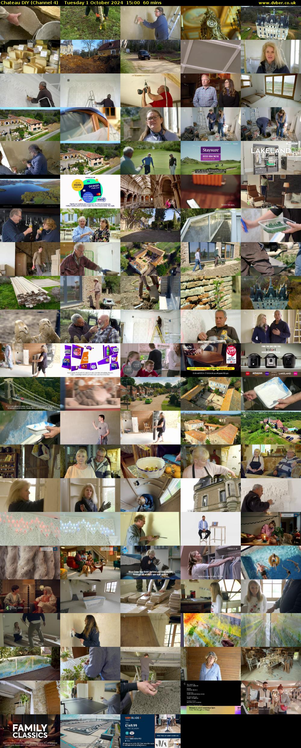 Chateau DIY (Channel 4) Tuesday 1 October 2024 15:00 - 16:00
