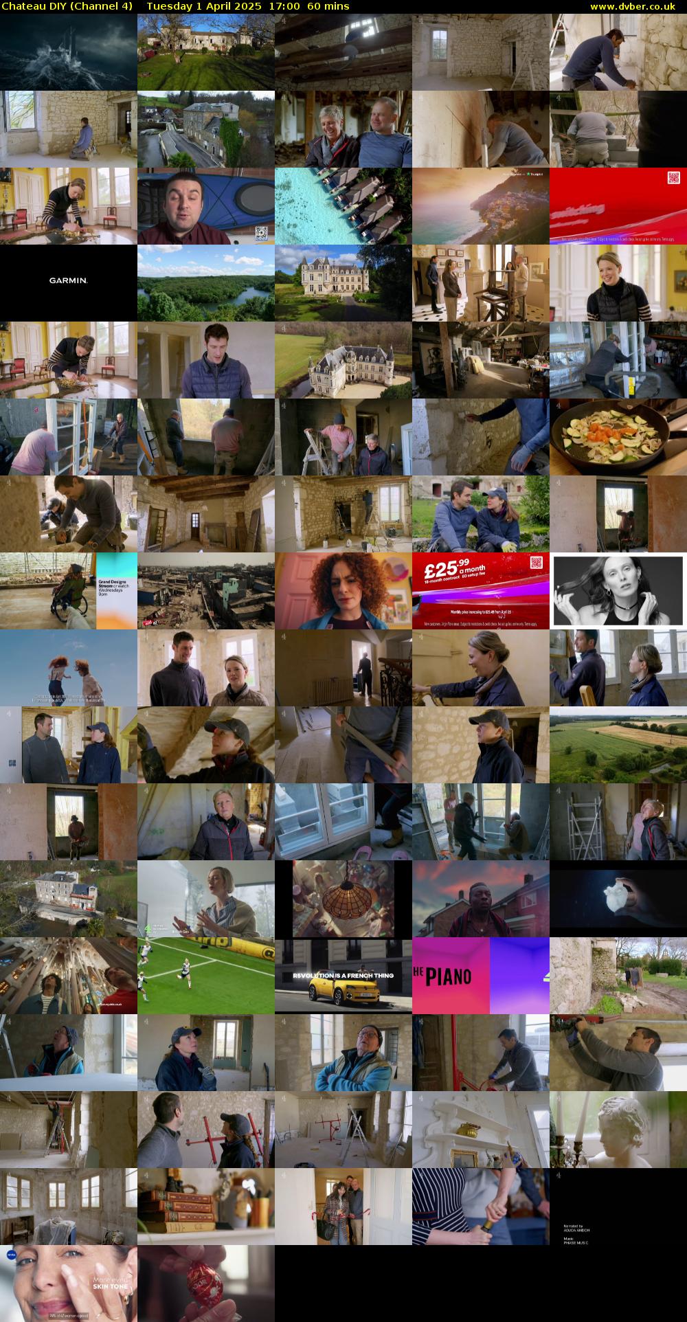 Chateau DIY (Channel 4) Tuesday 1 April 2025 17:00 - 18:00