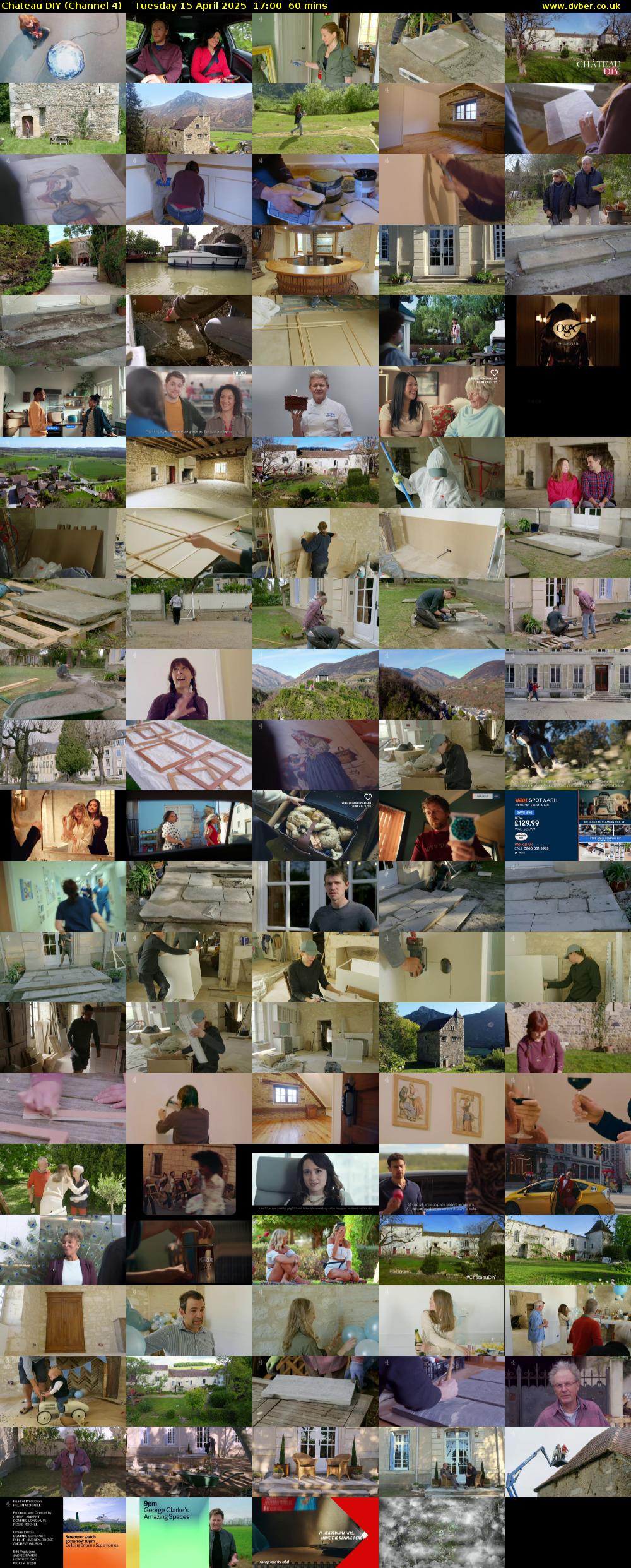 Chateau DIY (Channel 4) Tuesday 15 April 2025 17:00 - 18:00