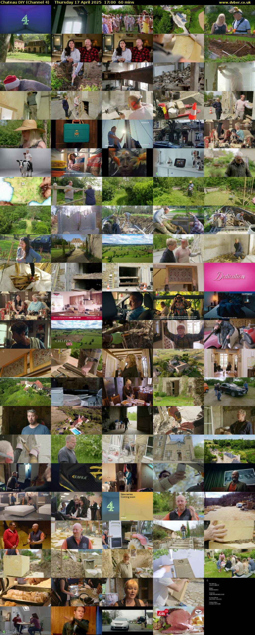 Chateau DIY (Channel 4) Thursday 17 April 2025 17:00 - 18:00