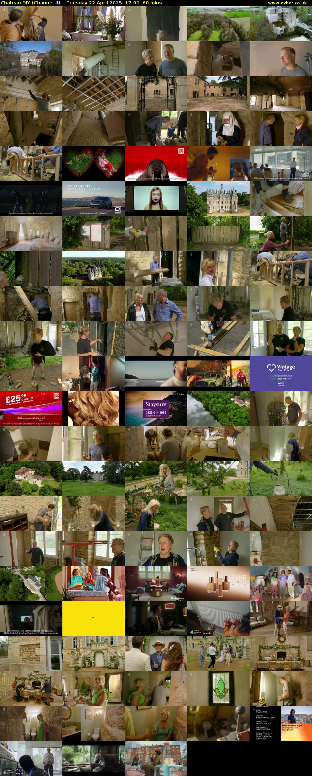 Chateau DIY (Channel 4) Tuesday 22 April 2025 17:00 - 18:00