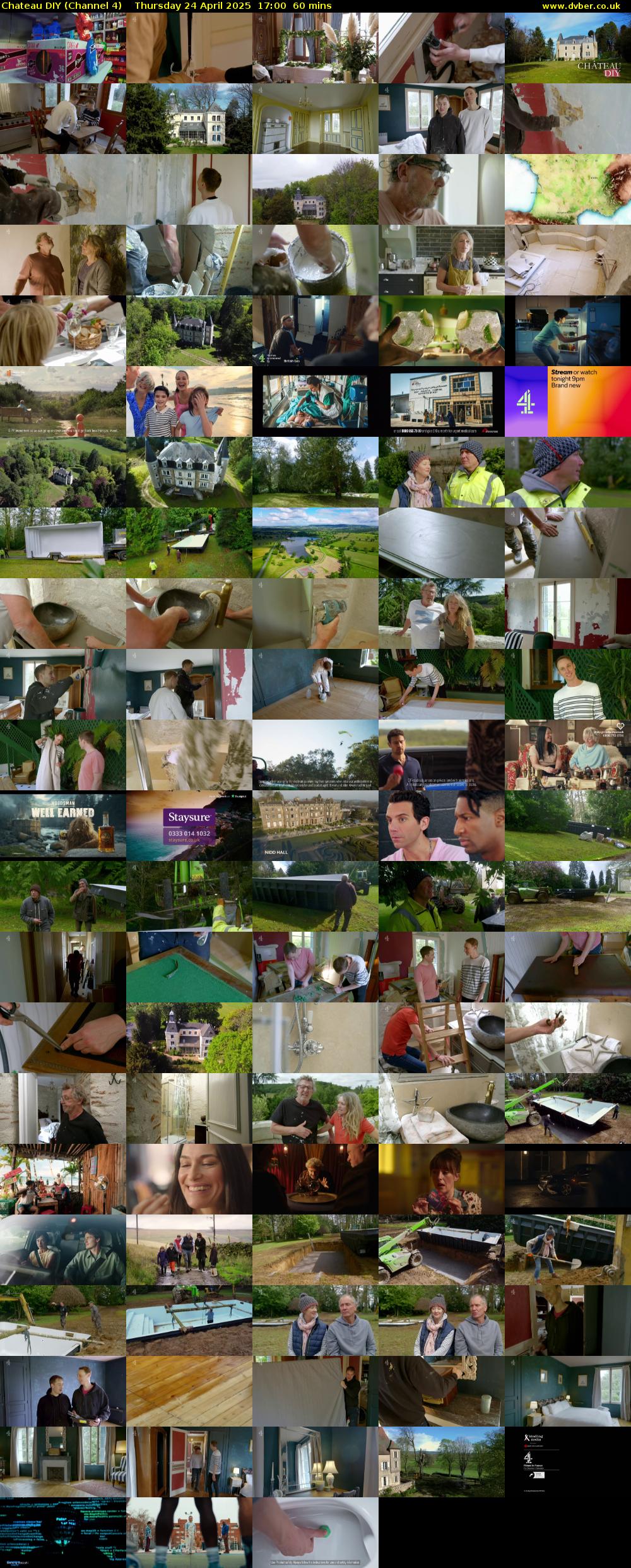 Chateau DIY (Channel 4) Thursday 24 April 2025 17:00 - 18:00