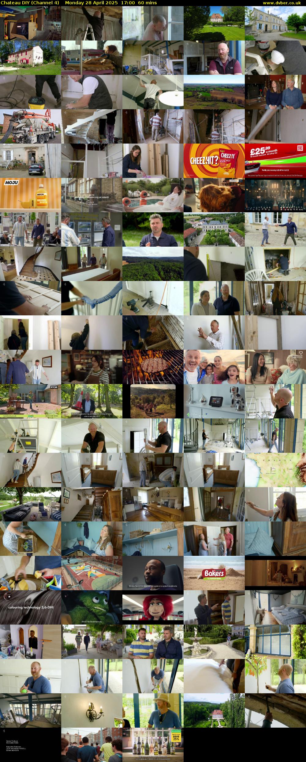 Chateau DIY (Channel 4) Monday 28 April 2025 17:00 - 18:00