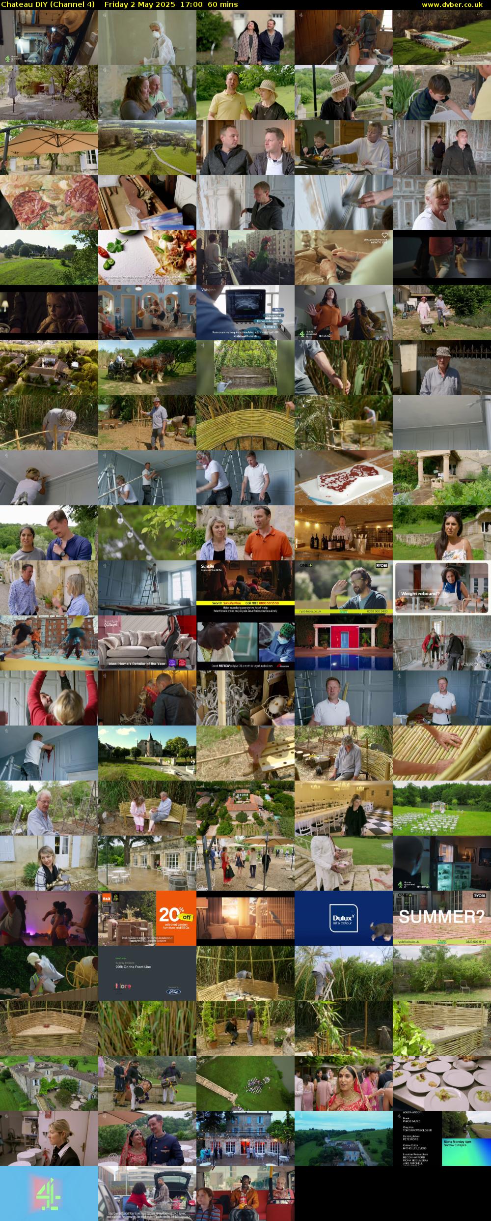 Chateau DIY (Channel 4) Friday 2 May 2025 17:00 - 18:00