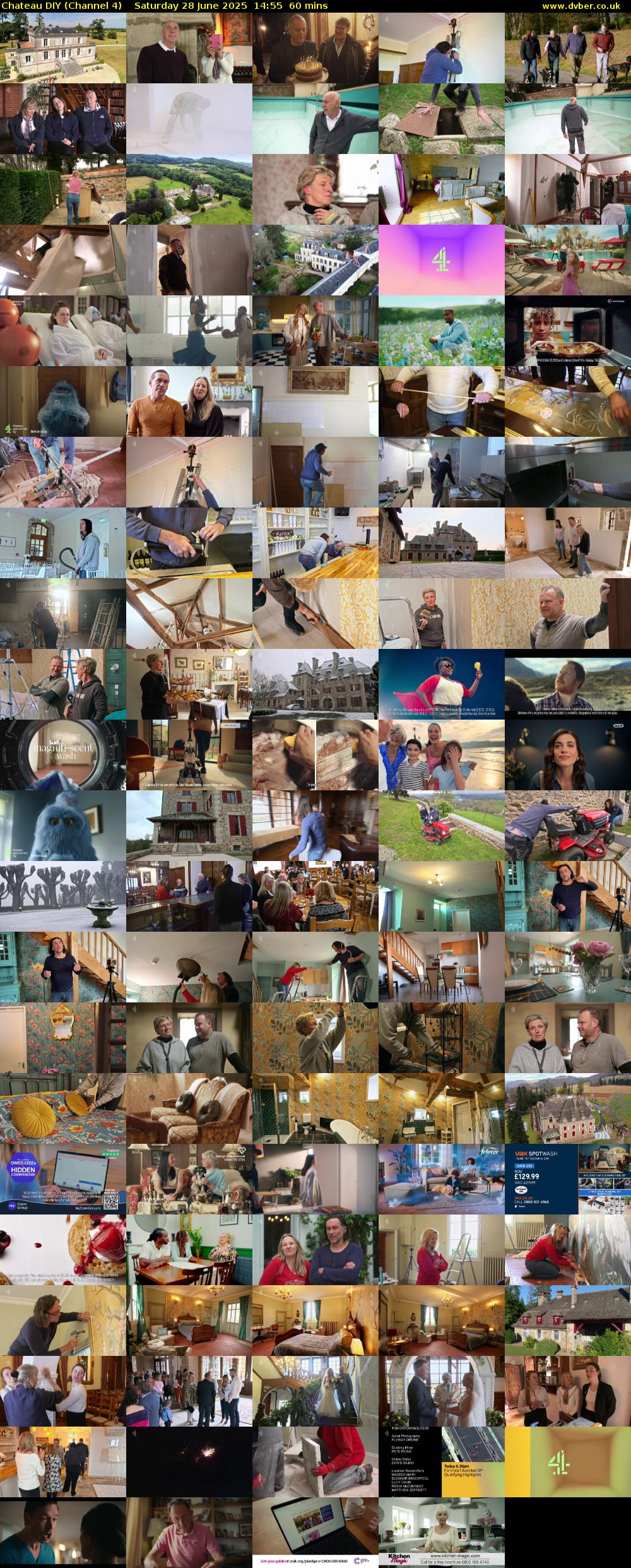 Chateau DIY (Channel 4) Saturday 28 June 2025 14:55 - 15:55