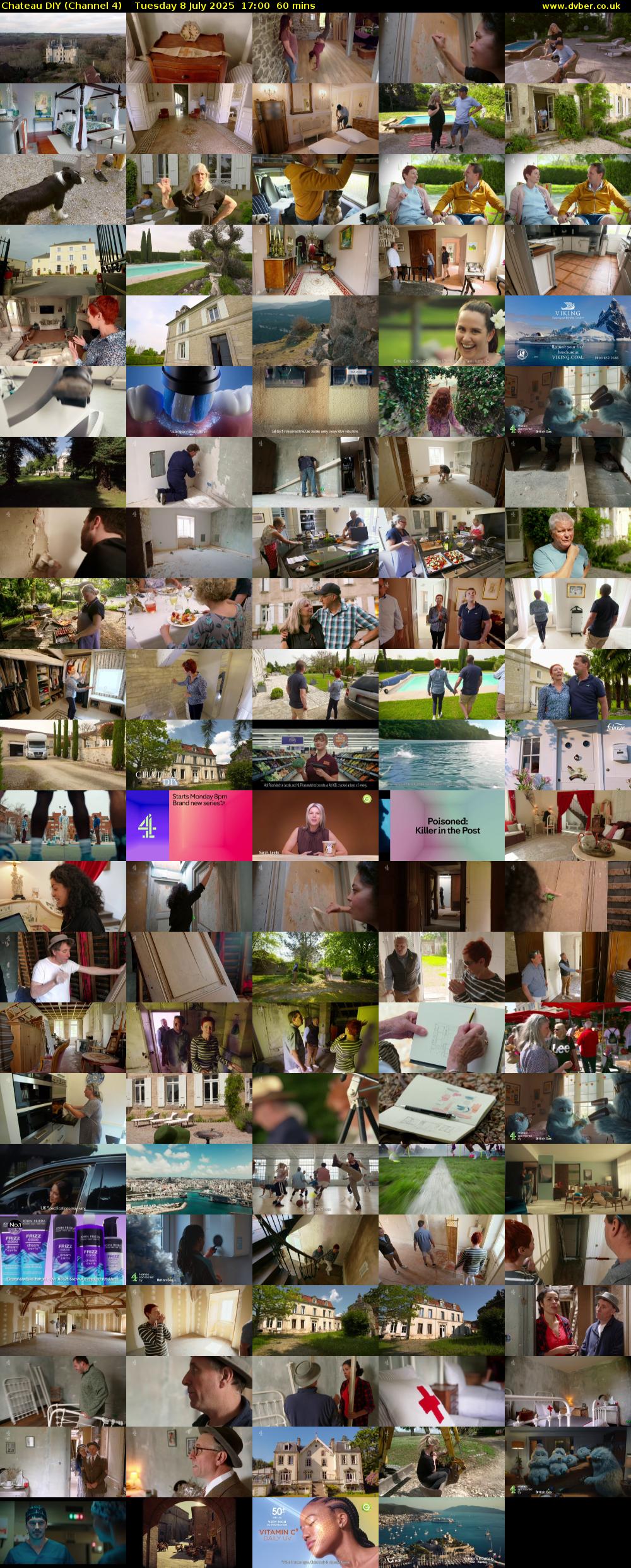 Chateau DIY (Channel 4) Tuesday 8 July 2025 17:00 - 18:00