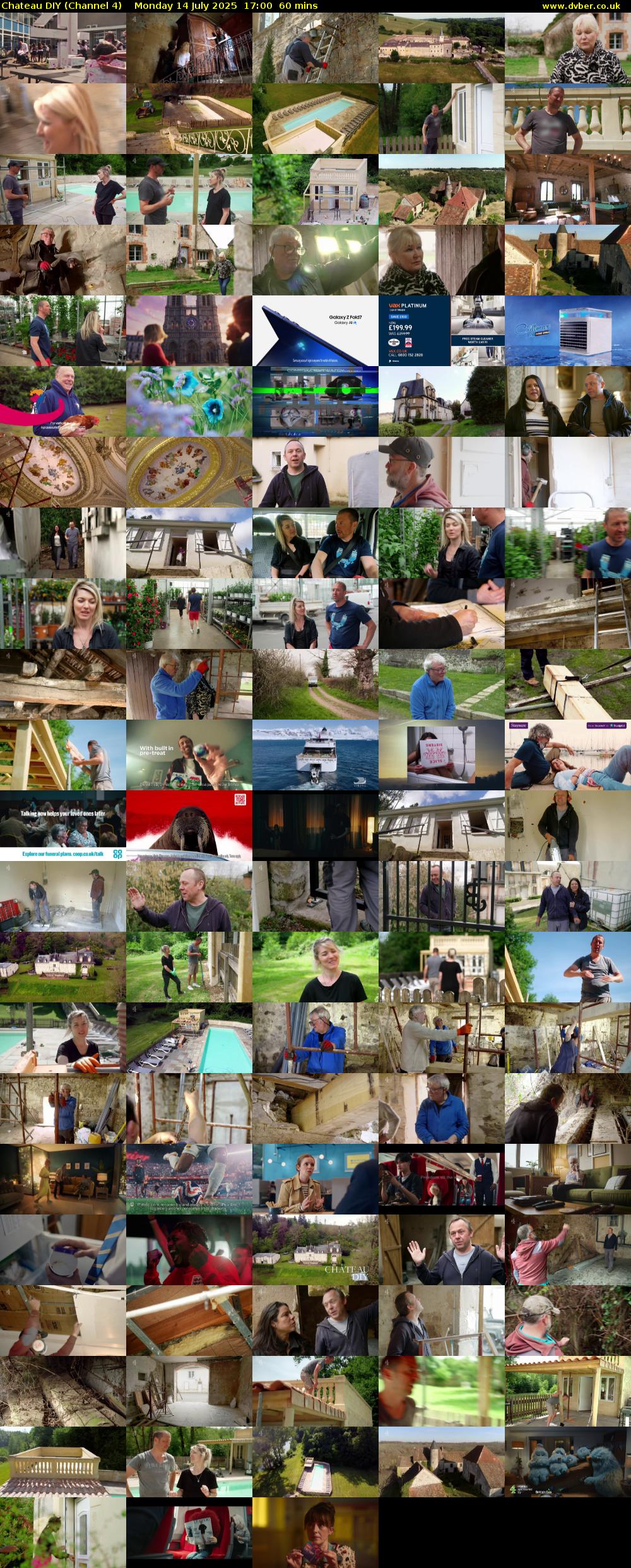 Chateau DIY (Channel 4) Monday 14 July 2025 17:00 - 18:00