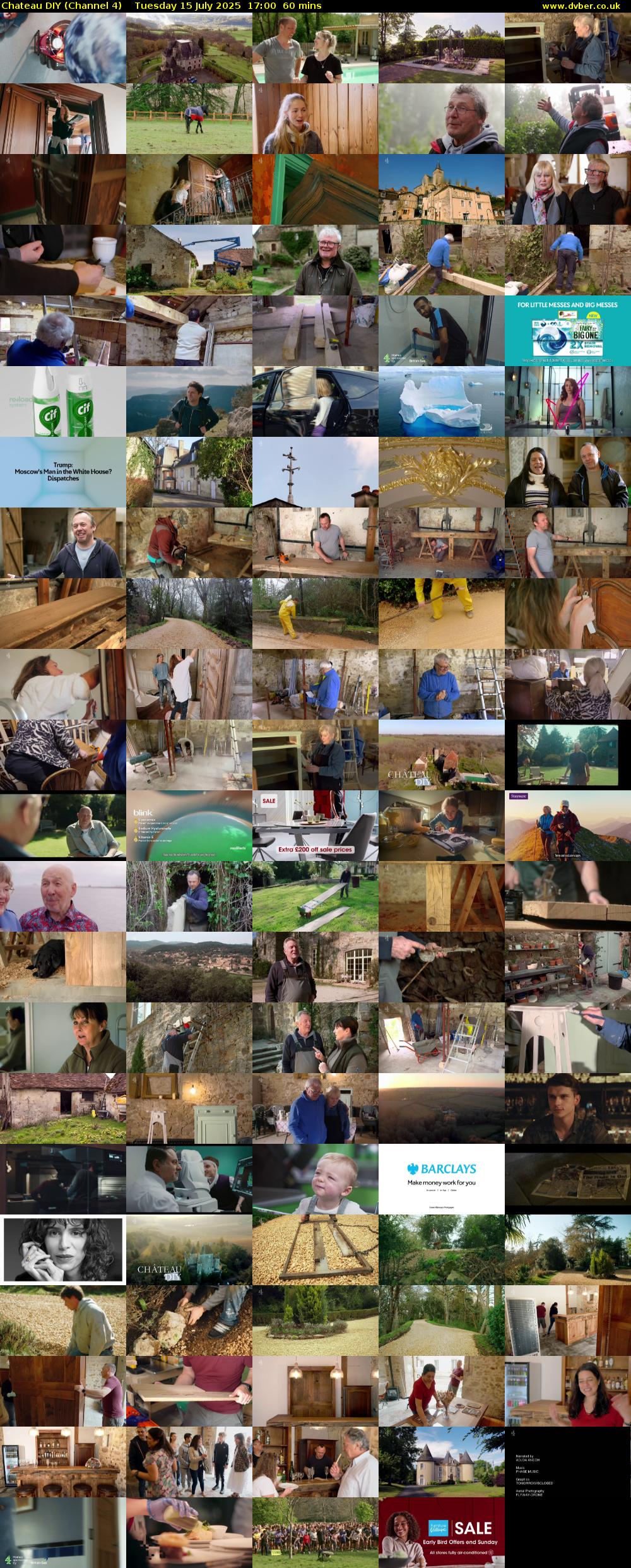 Chateau DIY (Channel 4) Tuesday 15 July 2025 17:00 - 18:00