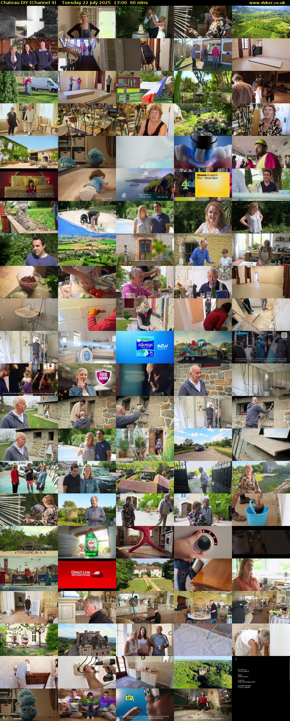 Chateau DIY (Channel 4) Tuesday 22 July 2025 17:00 - 18:00