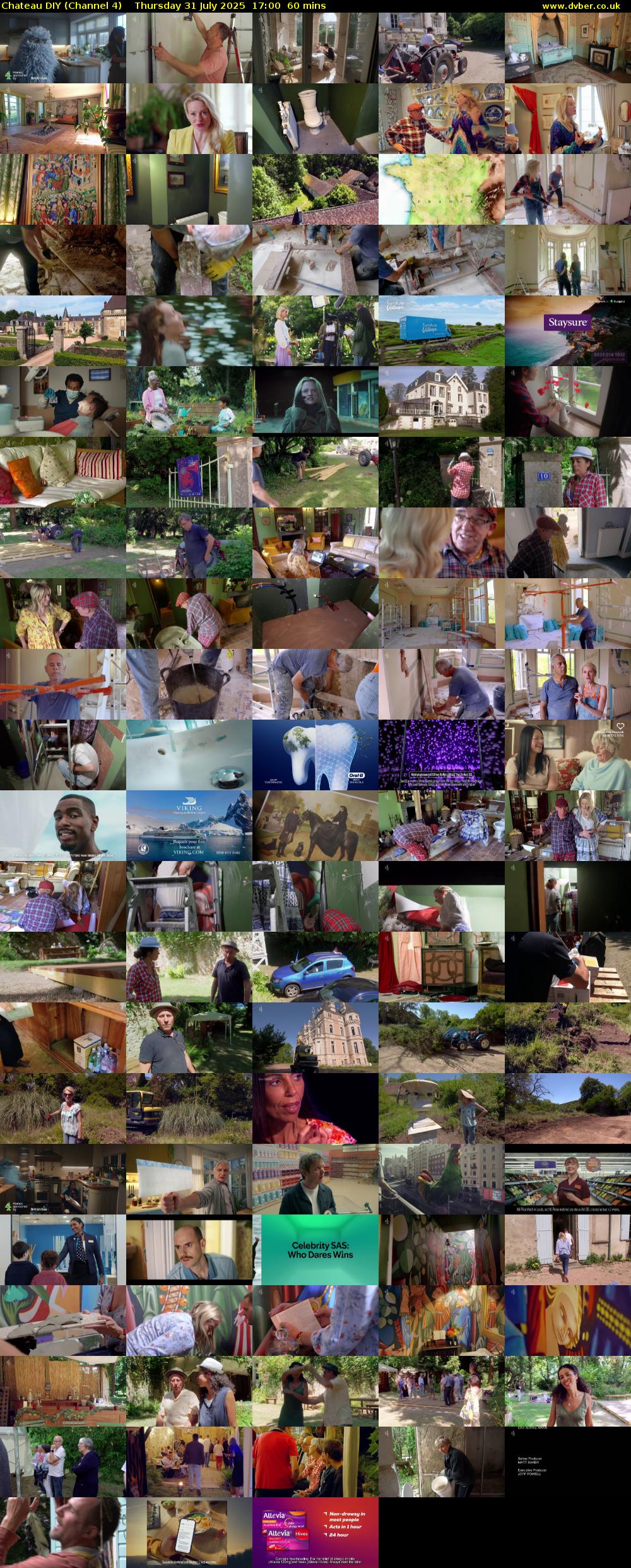 Chateau DIY (Channel 4) Thursday 31 July 2025 17:00 - 18:00