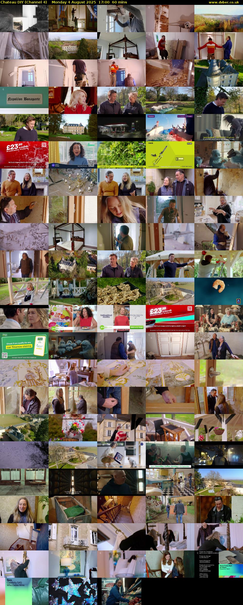 Chateau DIY (Channel 4) Monday 4 August 2025 17:00 - 18:00