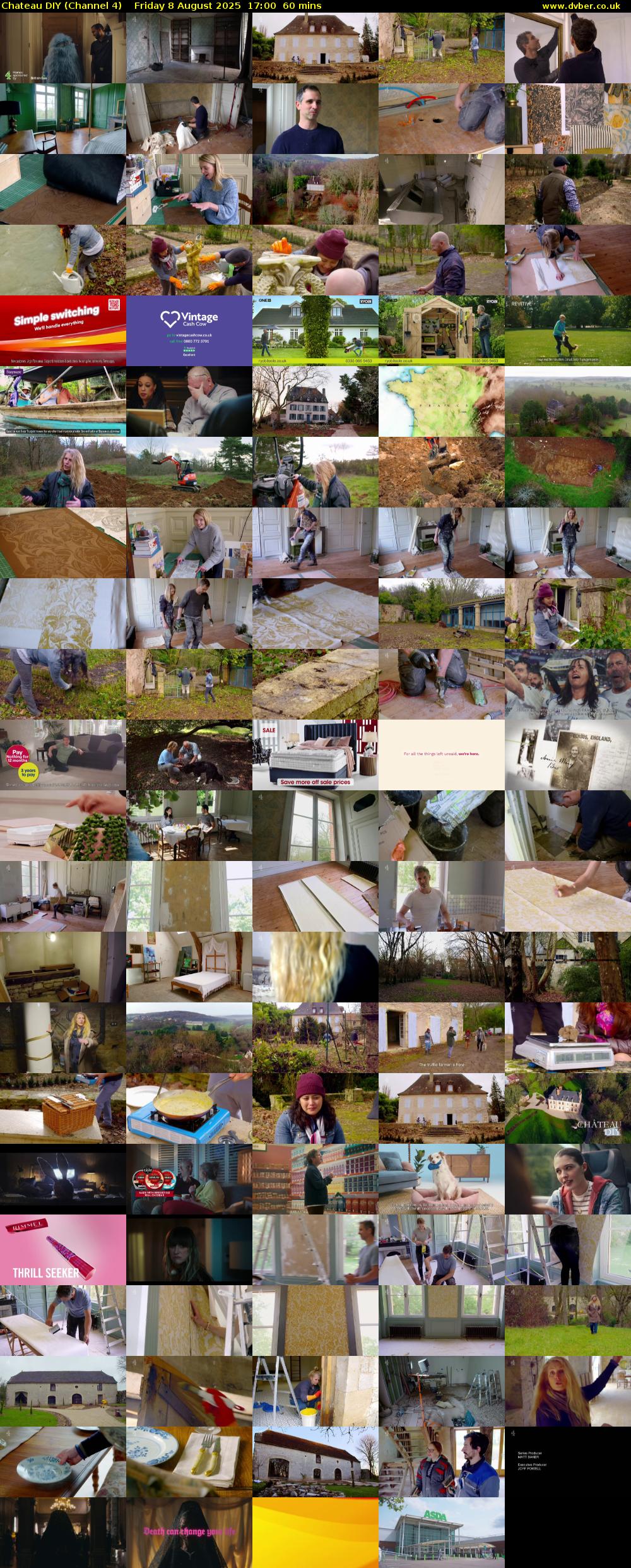 Chateau DIY (Channel 4) Friday 8 August 2025 17:00 - 18:00