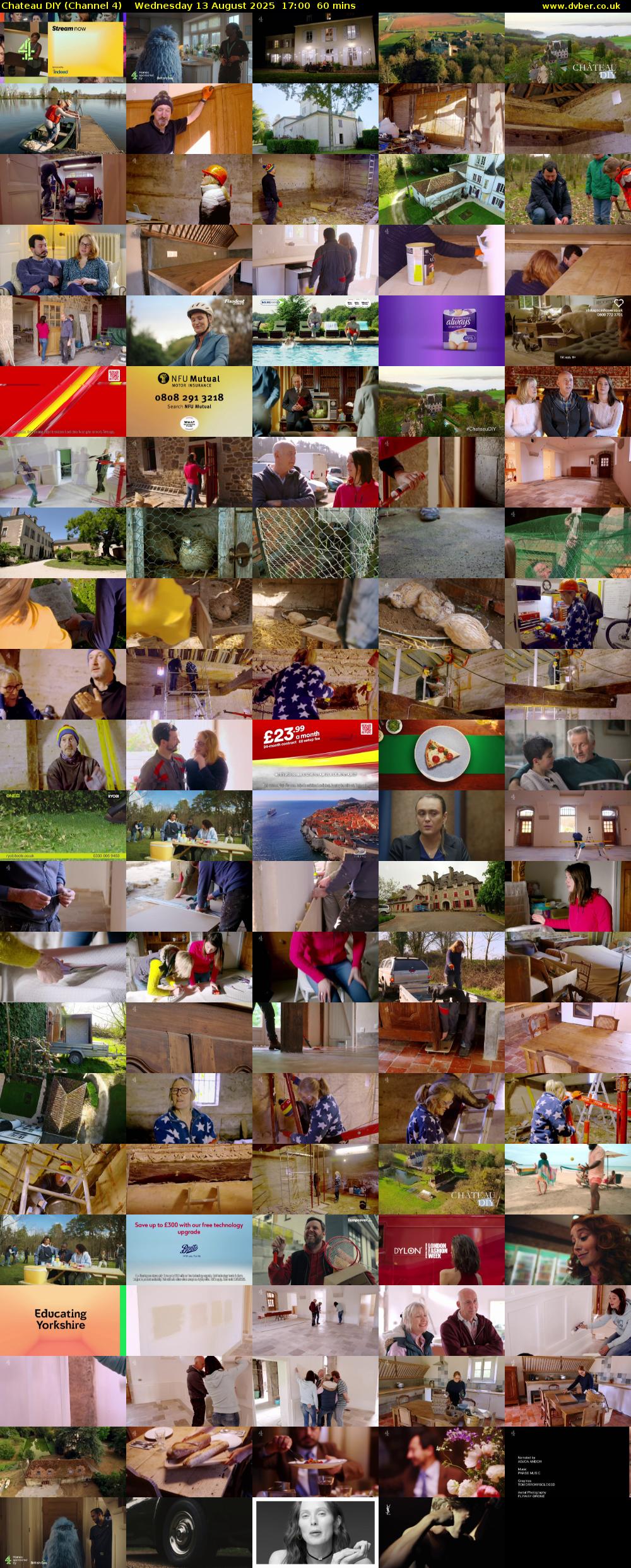 Chateau DIY (Channel 4) Wednesday 13 August 2025 17:00 - 18:00