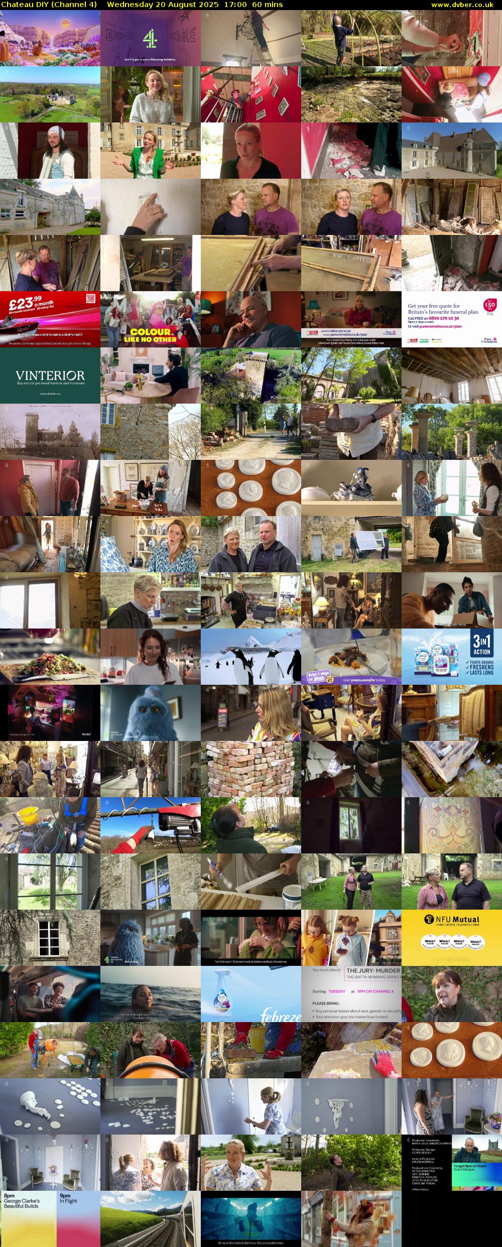 Chateau DIY (Channel 4) Wednesday 20 August 2025 17:00 - 18:00