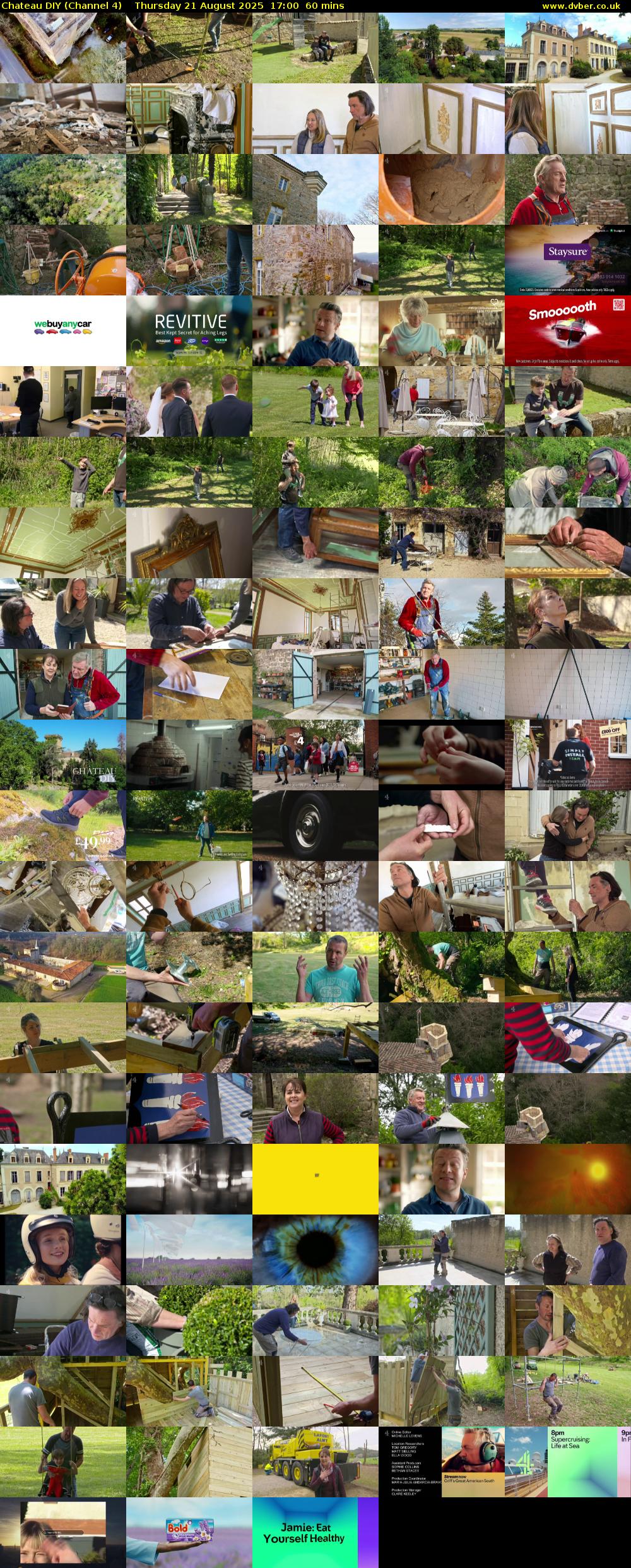 Chateau DIY (Channel 4) Thursday 21 August 2025 17:00 - 18:00