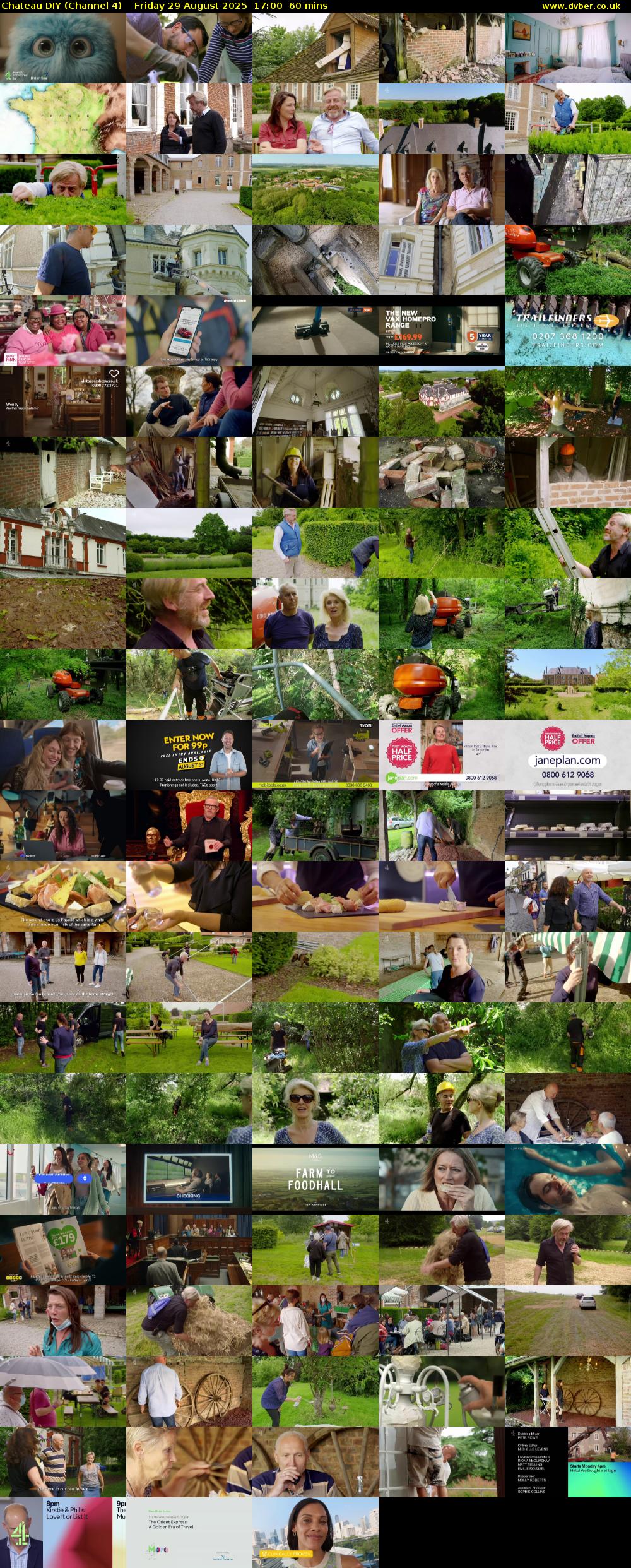 Chateau DIY (Channel 4) Friday 29 August 2025 17:00 - 18:00