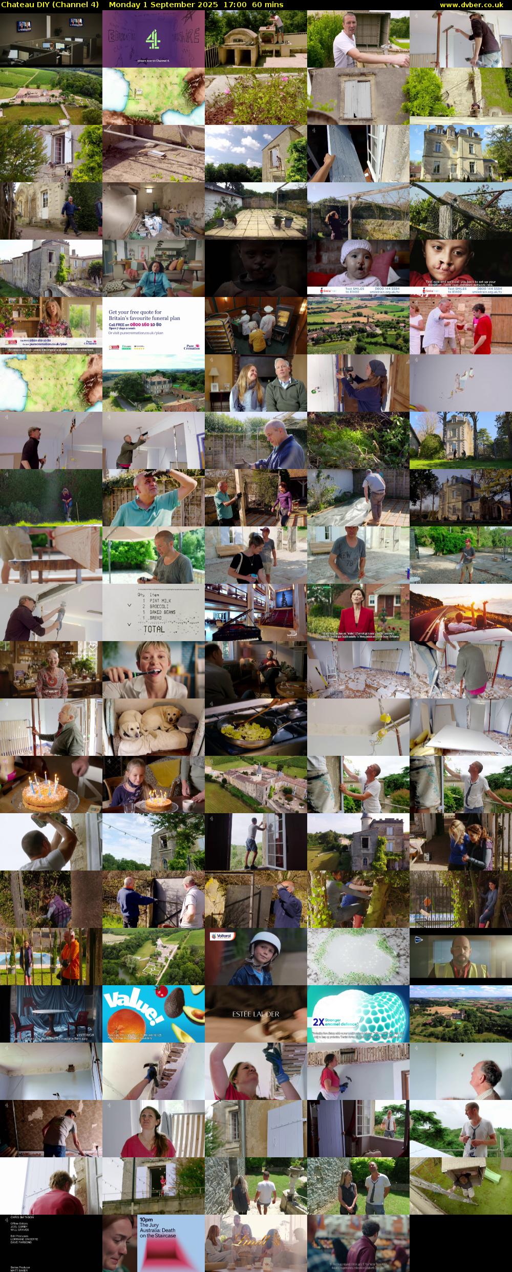 Chateau DIY (Channel 4) Monday 1 September 2025 17:00 - 18:00