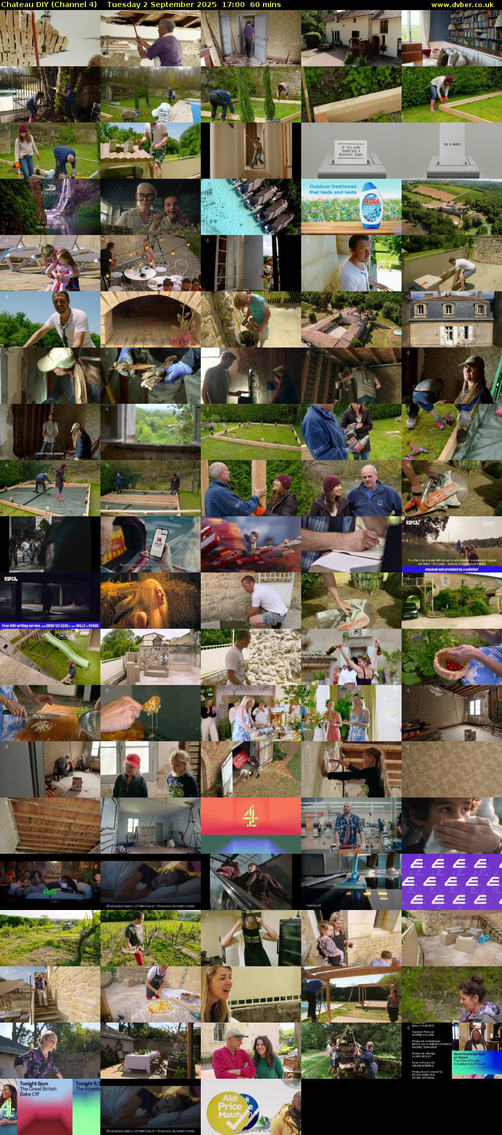 Chateau DIY (Channel 4) Tuesday 2 September 2025 17:00 - 18:00