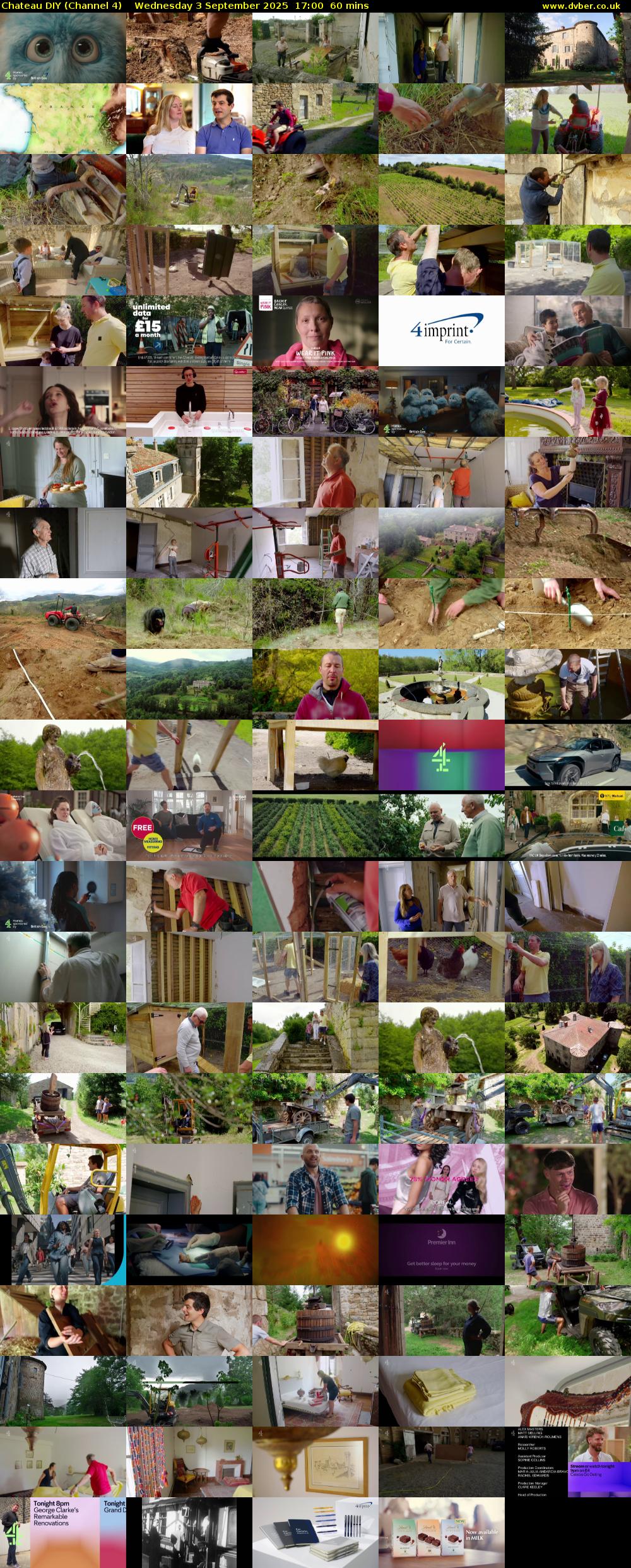 Chateau DIY (Channel 4) Wednesday 3 September 2025 17:00 - 18:00