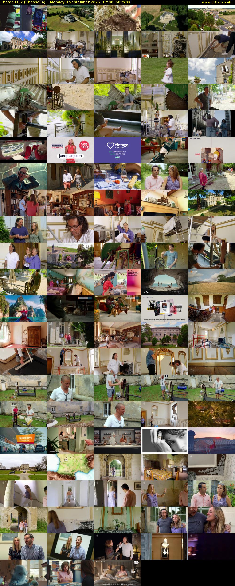 Chateau DIY (Channel 4) Monday 8 September 2025 17:00 - 18:00