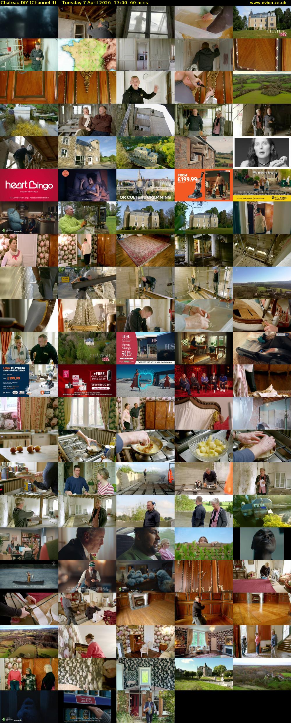 Chateau DIY (Channel 4) Tuesday 7 April 2026 17:00 - 18:00