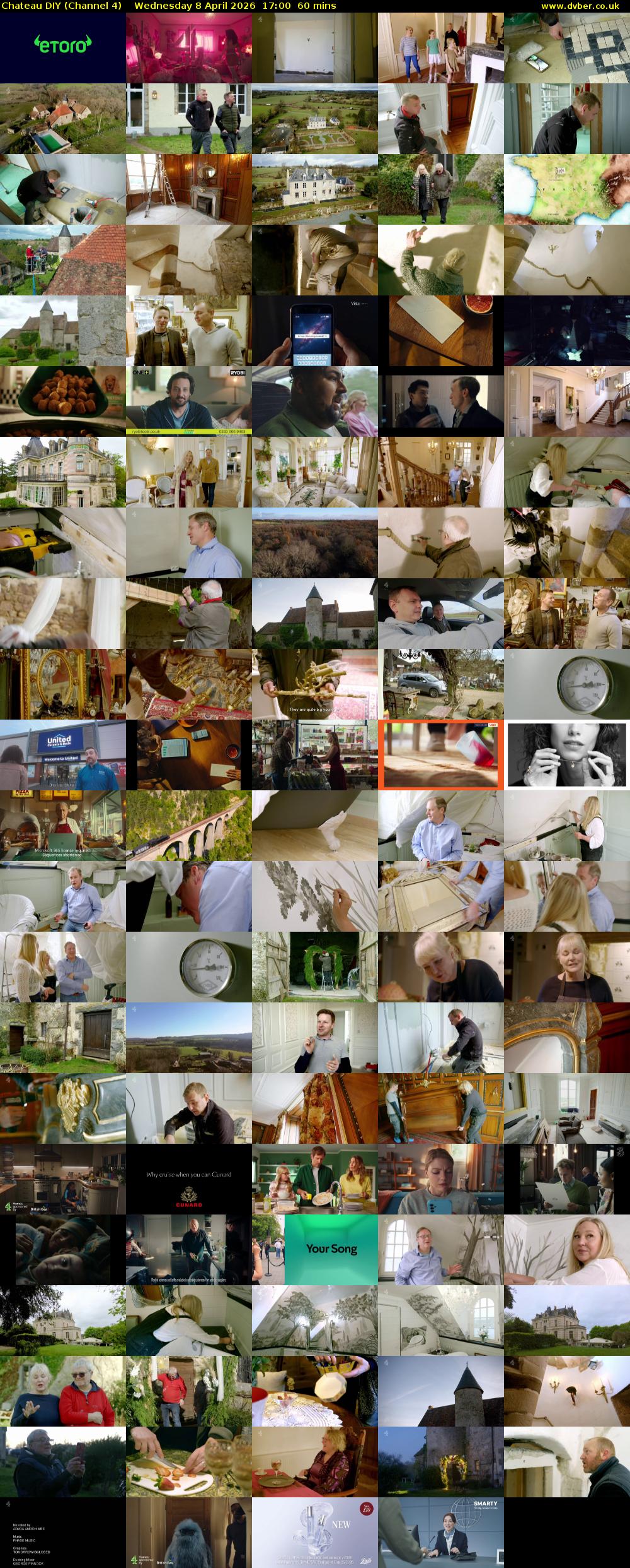 Chateau DIY (Channel 4) Wednesday 8 April 2026 17:00 - 18:00