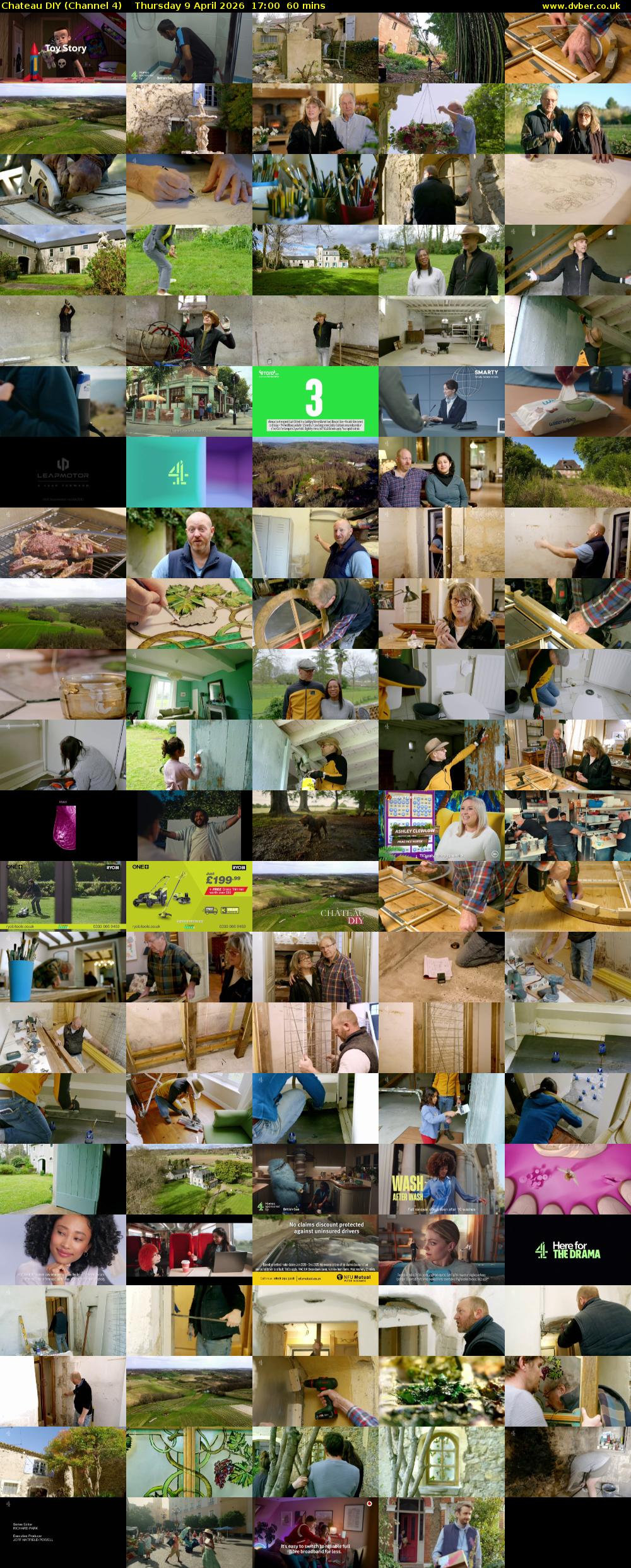 Chateau DIY (Channel 4) Thursday 9 April 2026 17:00 - 18:00