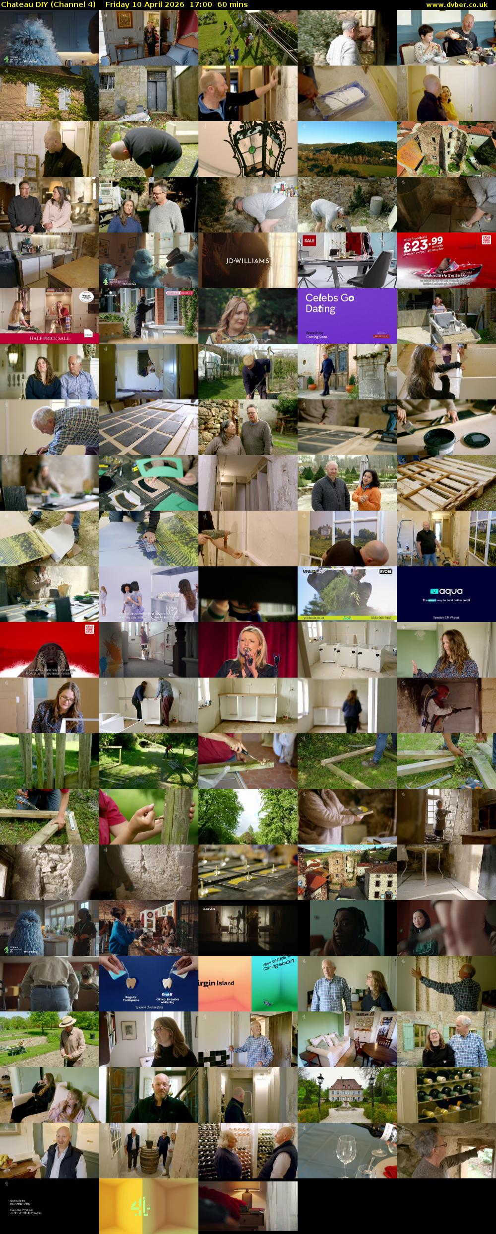 Chateau DIY (Channel 4) Friday 10 April 2026 17:00 - 18:00