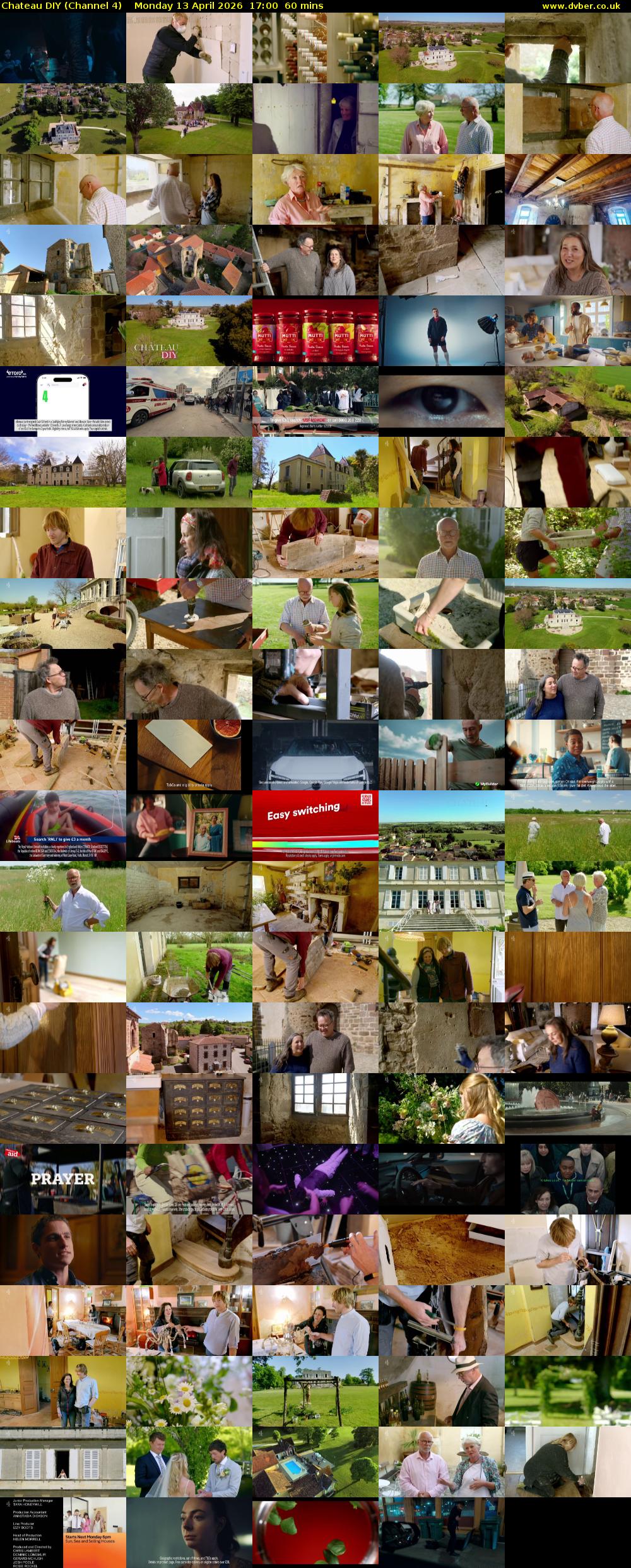Chateau DIY (Channel 4) Monday 13 April 2026 17:00 - 18:00
