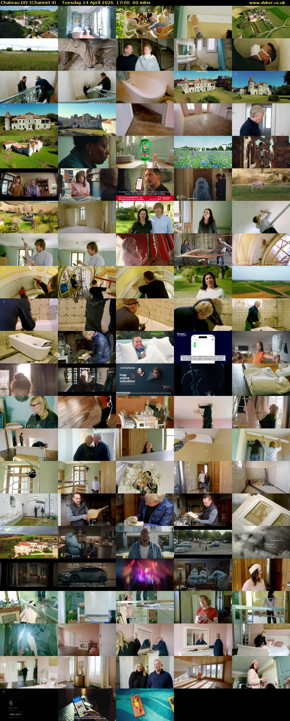 Chateau DIY (Channel 4) Tuesday 14 April 2026 17:00 - 18:00