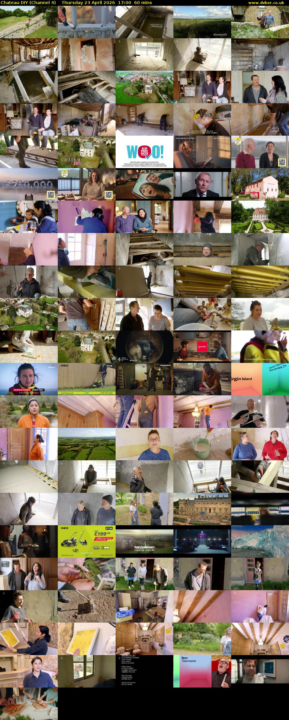 Chateau DIY (Channel 4) Thursday 23 April 2026 17:00 - 18:00