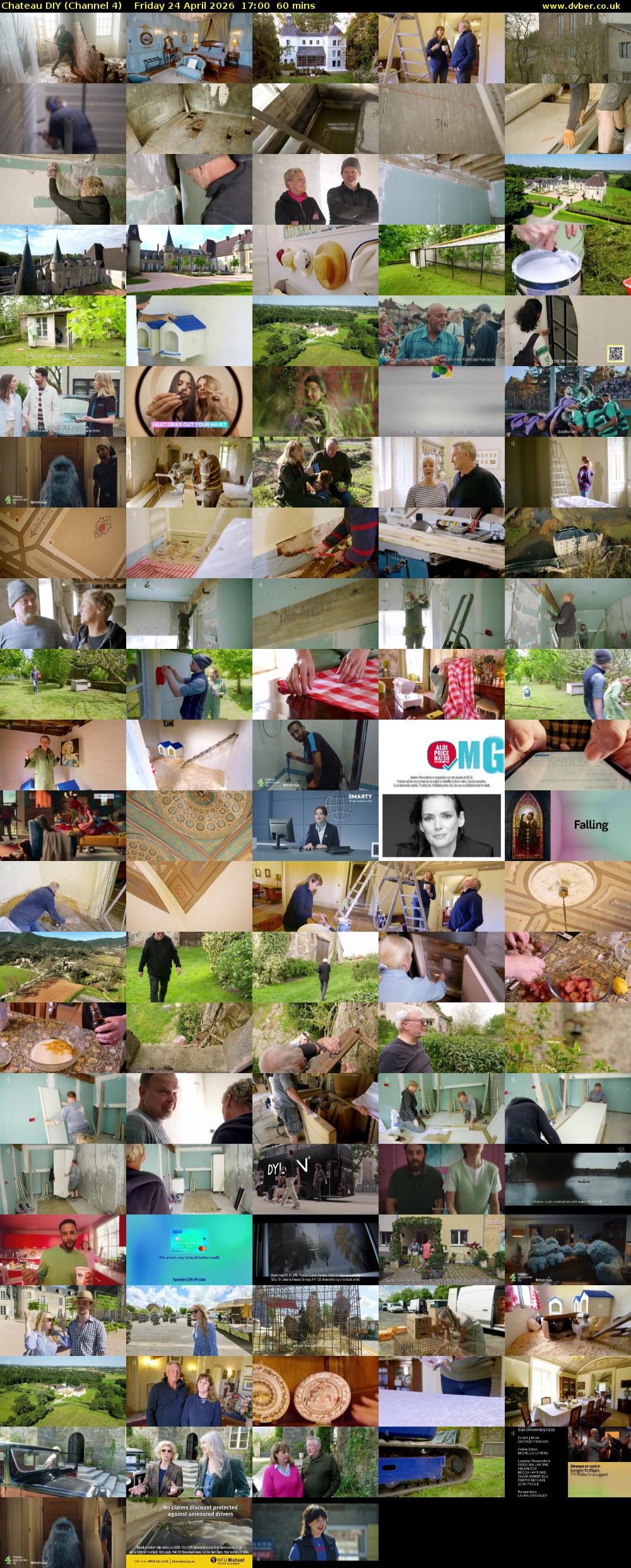 Chateau DIY (Channel 4) Friday 24 April 2026 17:00 - 18:00