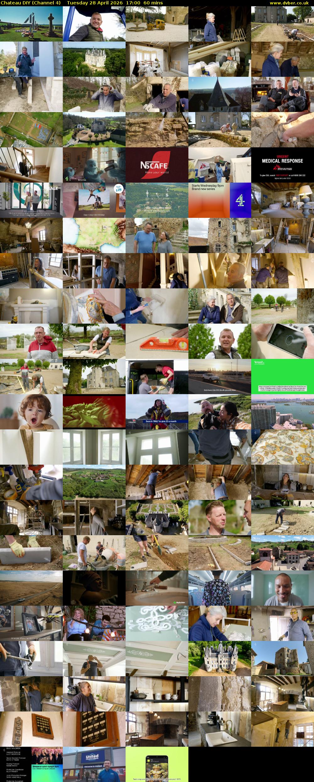 Chateau DIY (Channel 4) Tuesday 28 April 2026 17:00 - 18:00