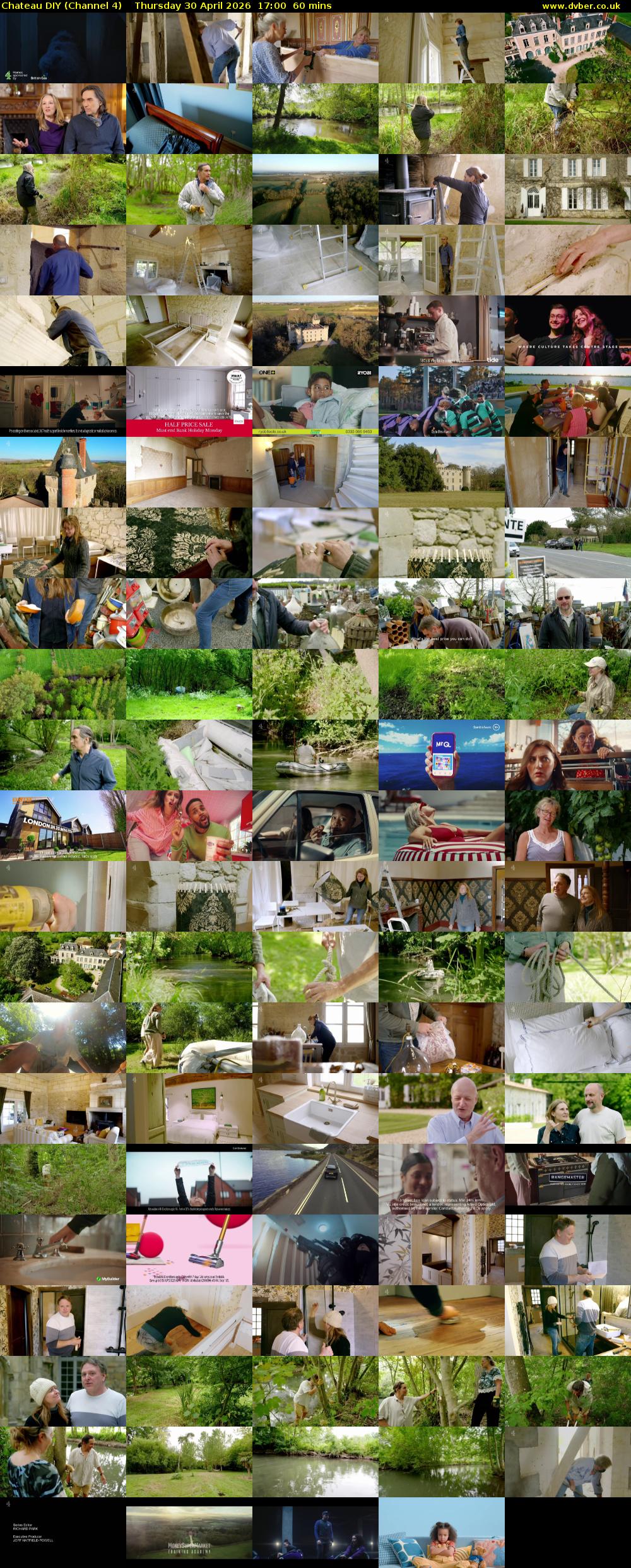 Chateau DIY (Channel 4) Thursday 30 April 2026 17:00 - 18:00